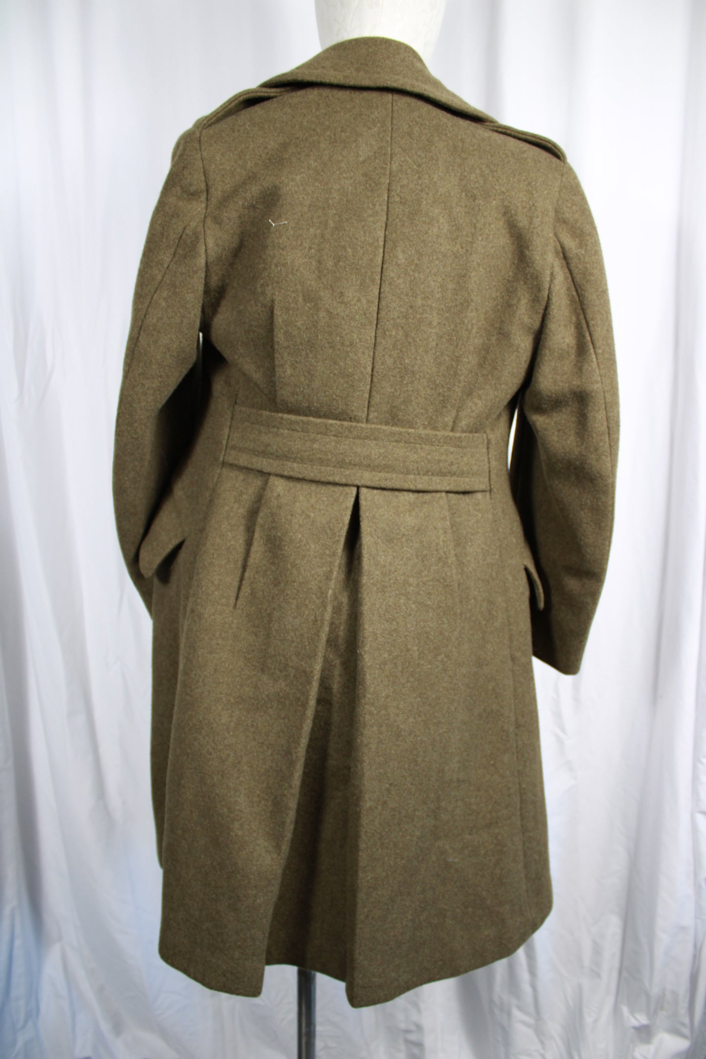 Vintage 1953-54 Rubenstein Bros Canadian Army 49 Pattern Wool Overcoat Jacket Size 2