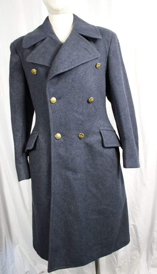 Vintage 1953 Rubenstein Bros Canadian Air Cadet 51 Pattern Wool Overcoat Size C15