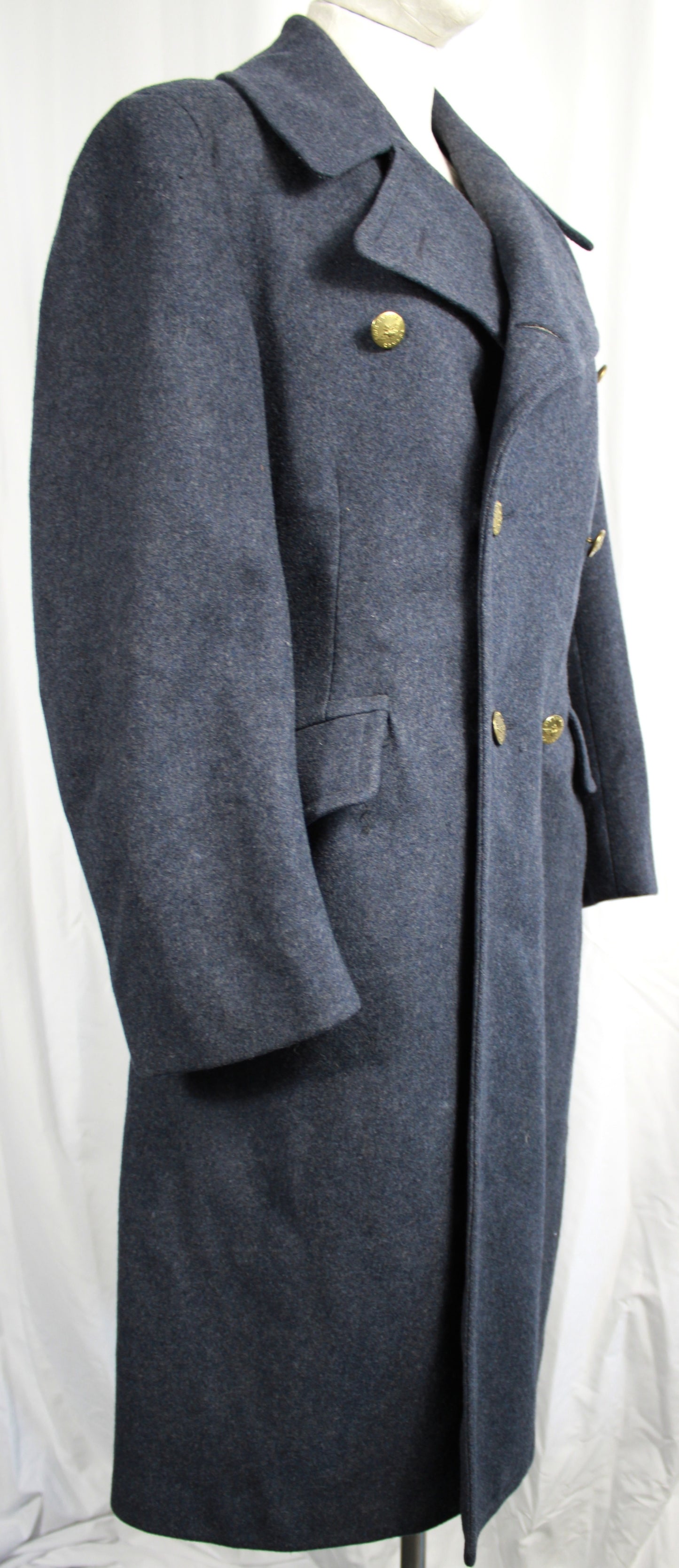 Vintage 1953 Rubenstein Bros Canadian Air Cadet 51 Pattern Wool Overcoat Size C15