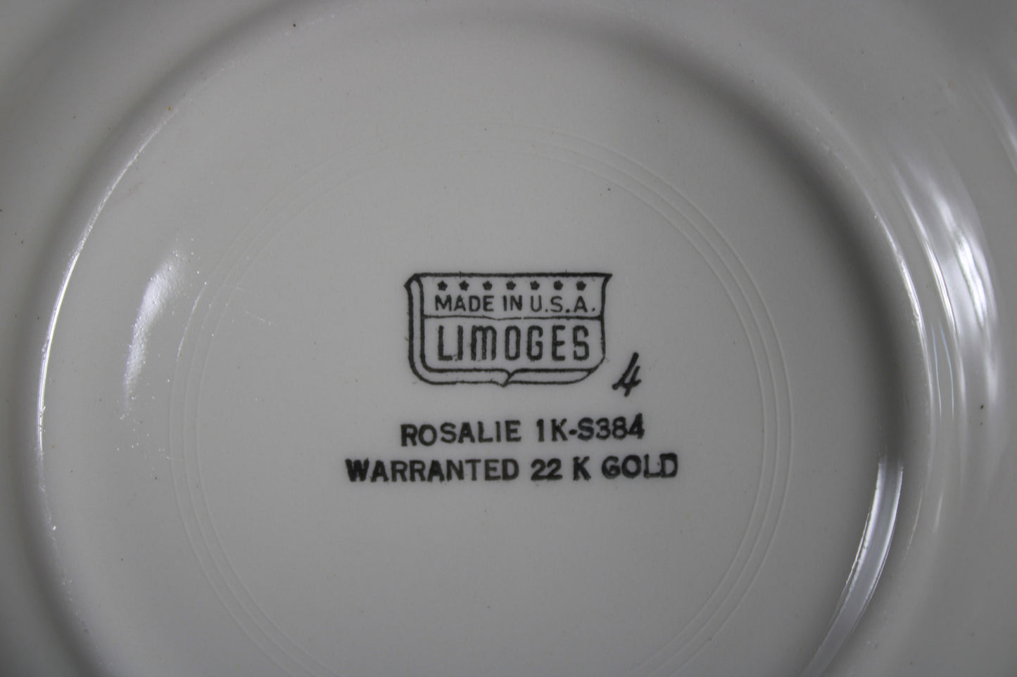 Limoges USA Rosalie Dinnerware Set - Warranted 22K Gold 126pcs