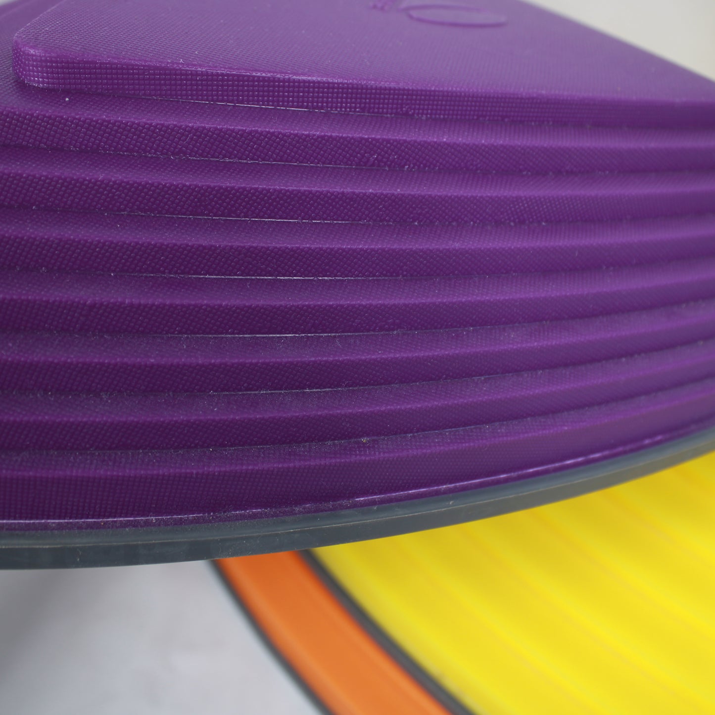 Stack of colorful triangular stepping stones