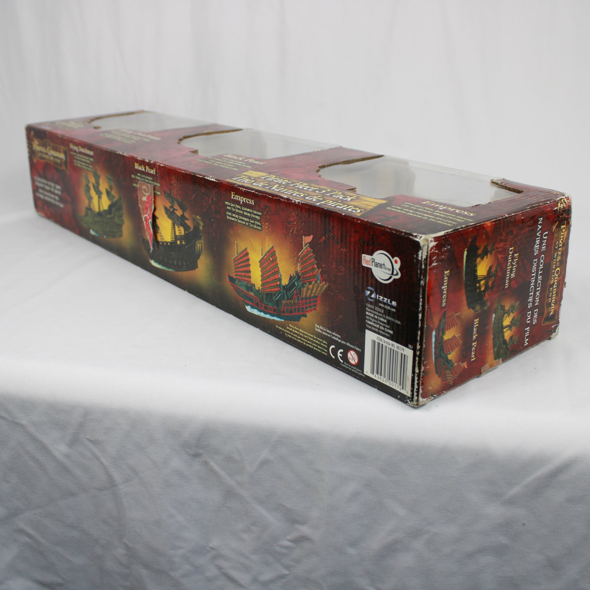 Box of 'Pirates of the Caribbean' pirate ship models