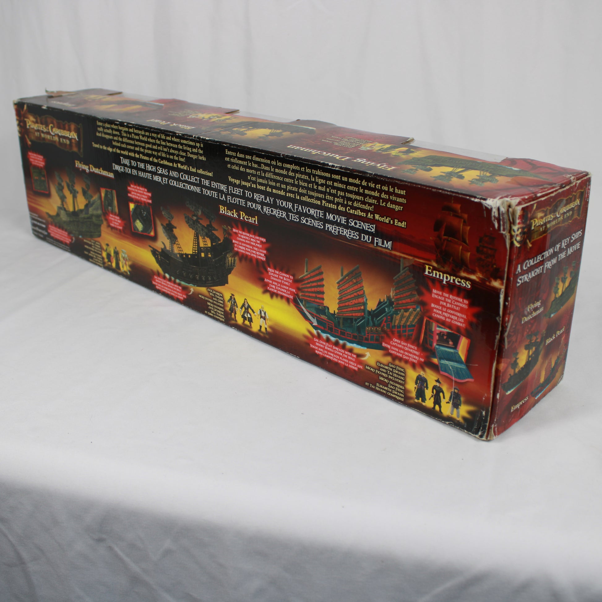 Box of 'Pirates of the Caribbean' pirate ship models