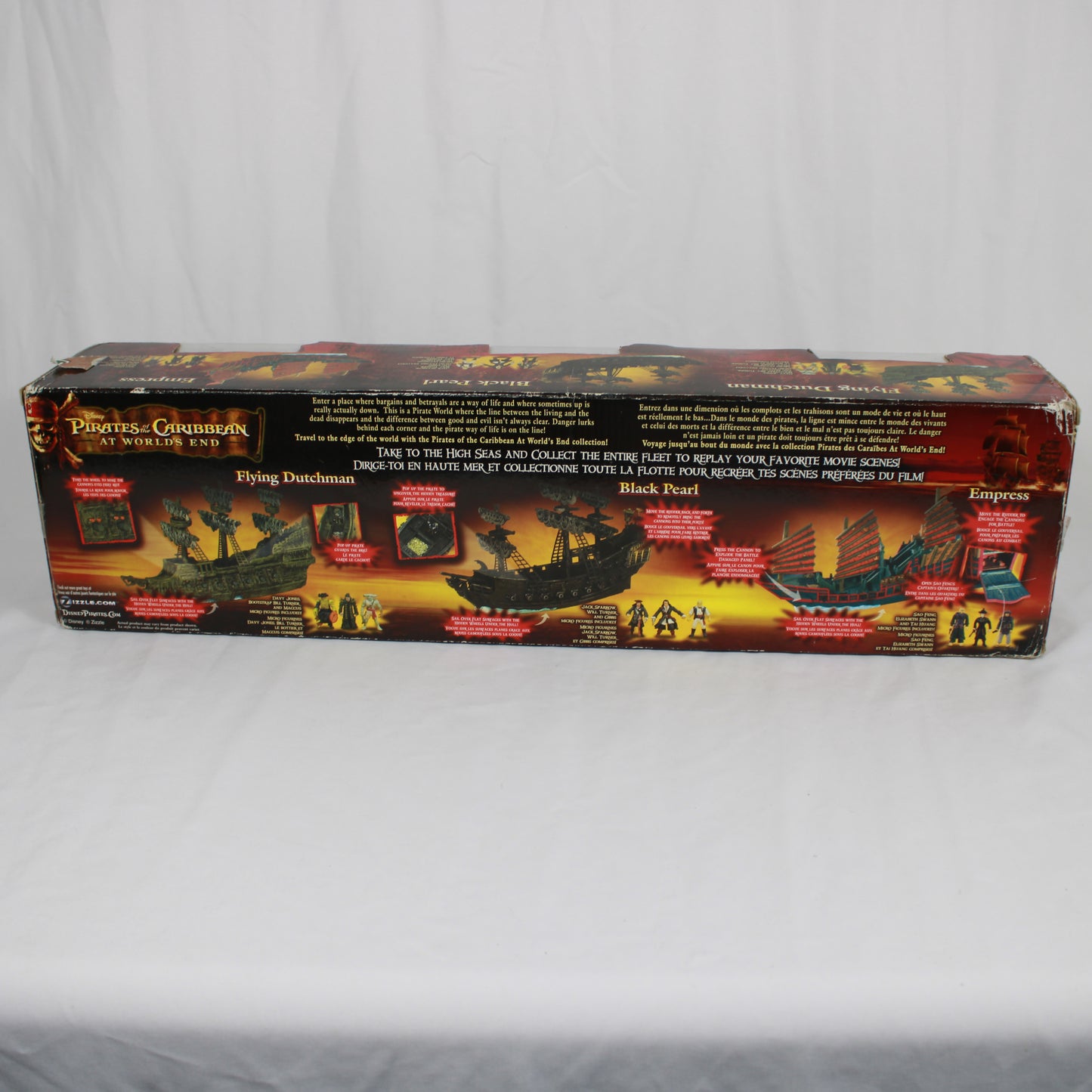 Box of 'Pirates of the Caribbean' pirate ship models