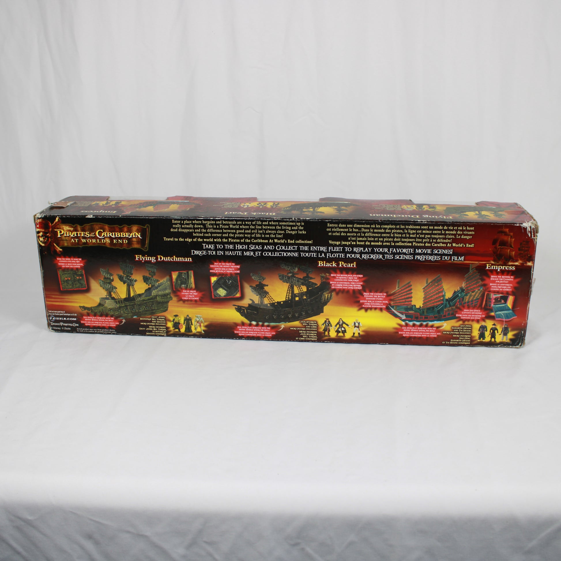Box of 'Pirates of the Caribbean' pirate ship models