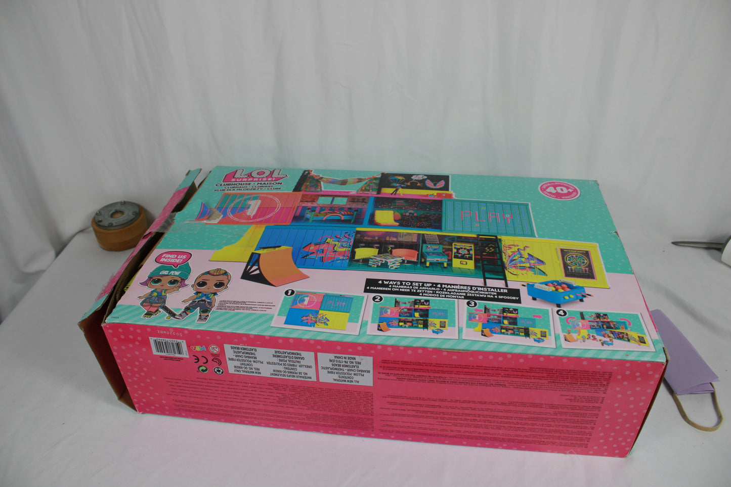 L.O.L. Surprise! toy box with colorful design on a white background