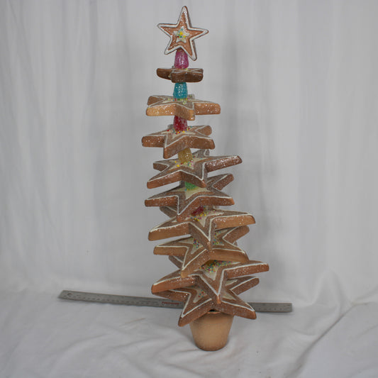 Faux Gingerbread Centerpiece 18 Inch