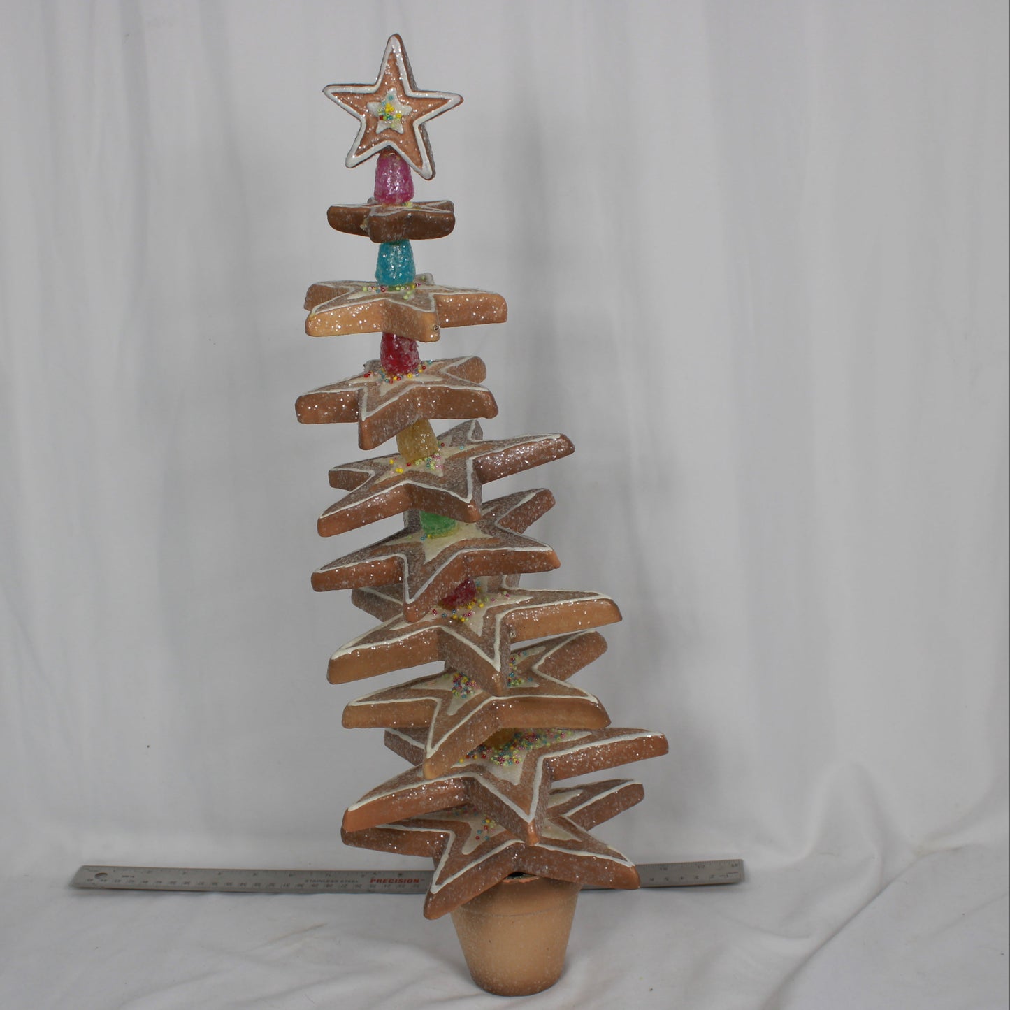 Faux Gingerbread Centerpiece 18 Inch