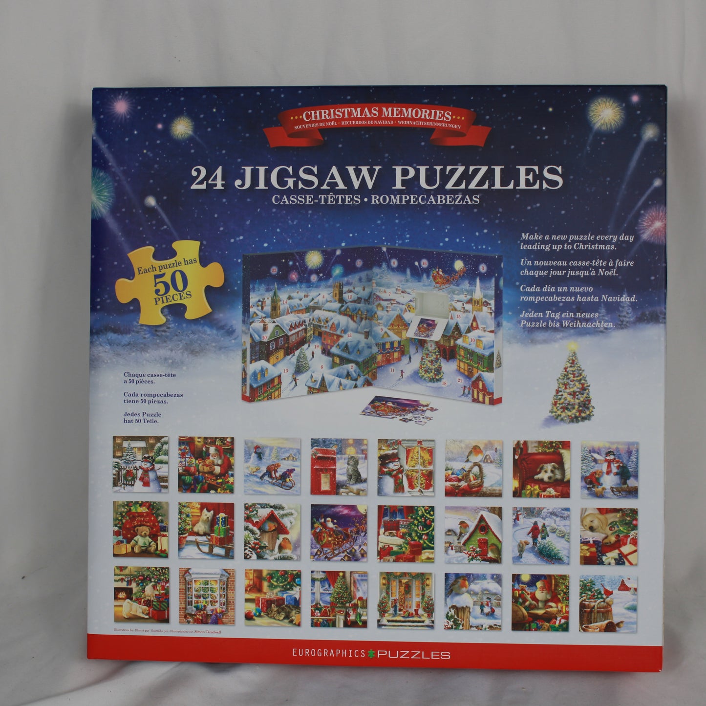 Eurographics Christmas Memories 24 Jigsaw Puzzles Advent Calendar