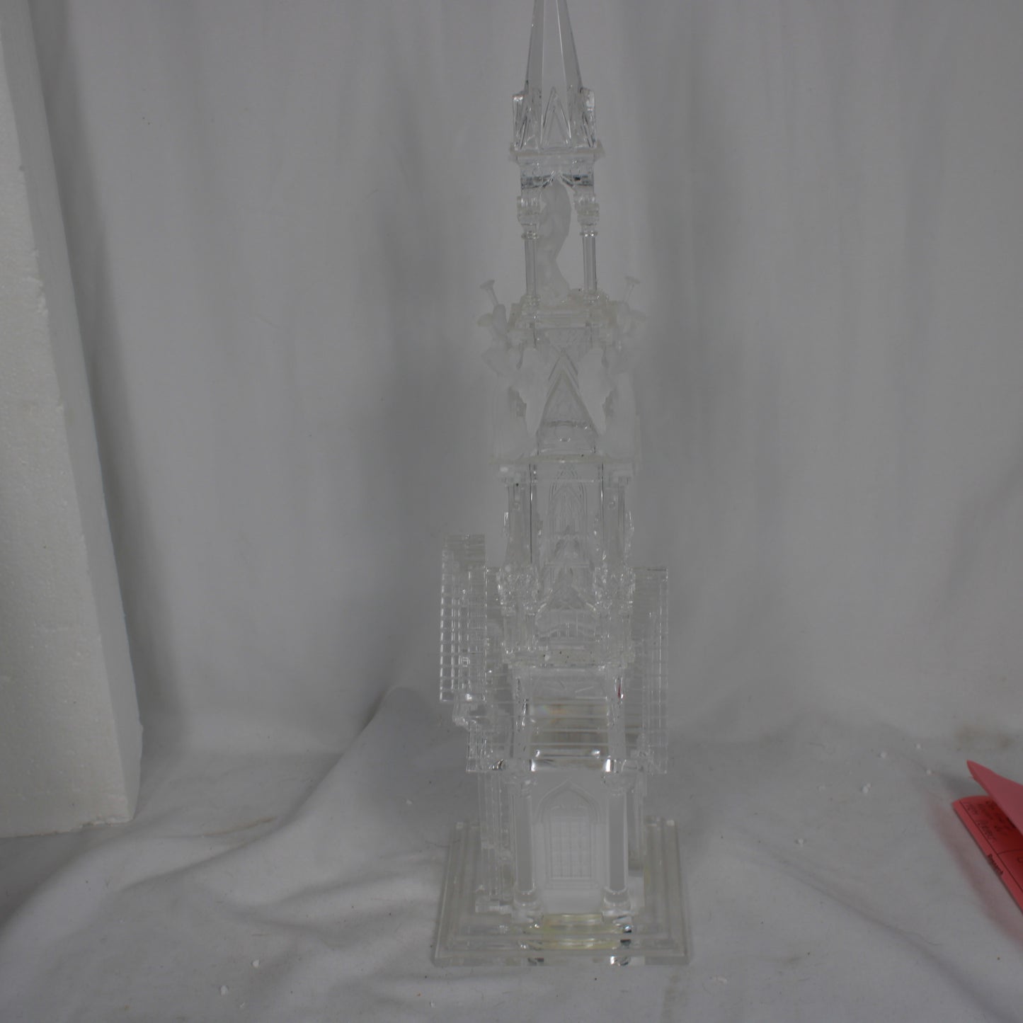 Danson Elegance 18-Inch Light-Up Clear Acrylic Christmas Cathedral Tabletop Decor