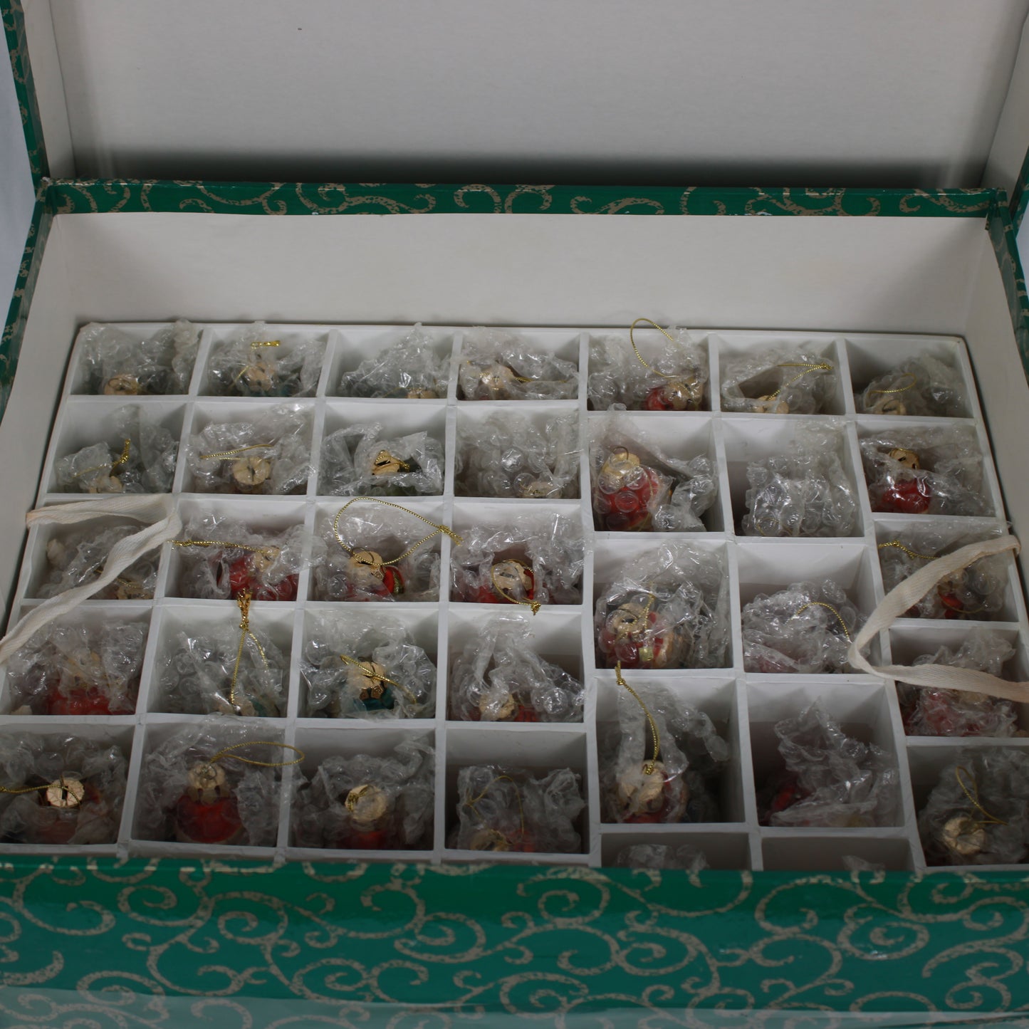 Vintage Christmas in a Box 112 Piece Hand Painted Keepsake Ornament Set