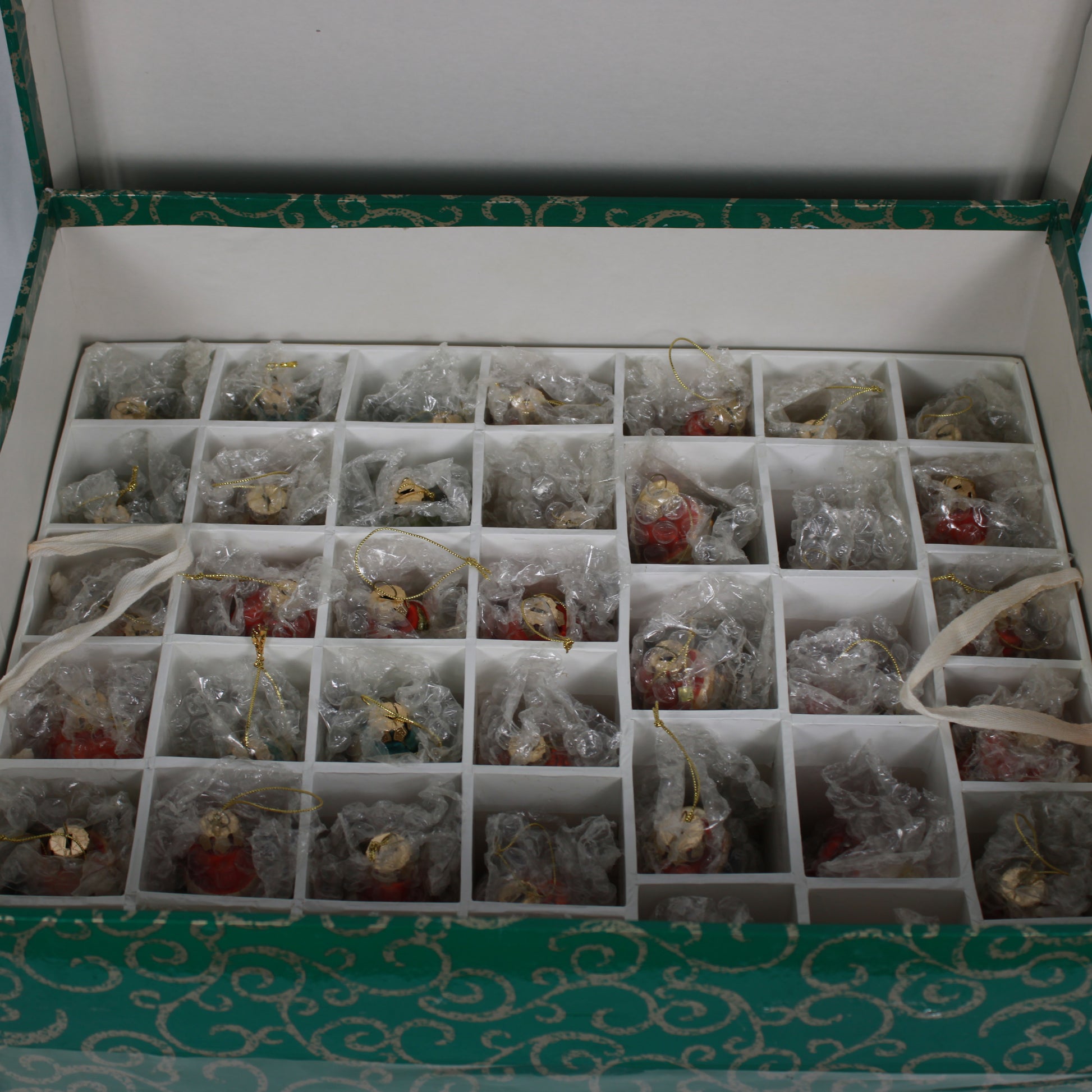 Vintage Christmas in a Box 112 Piece Hand Painted Keepsake Ornament Set