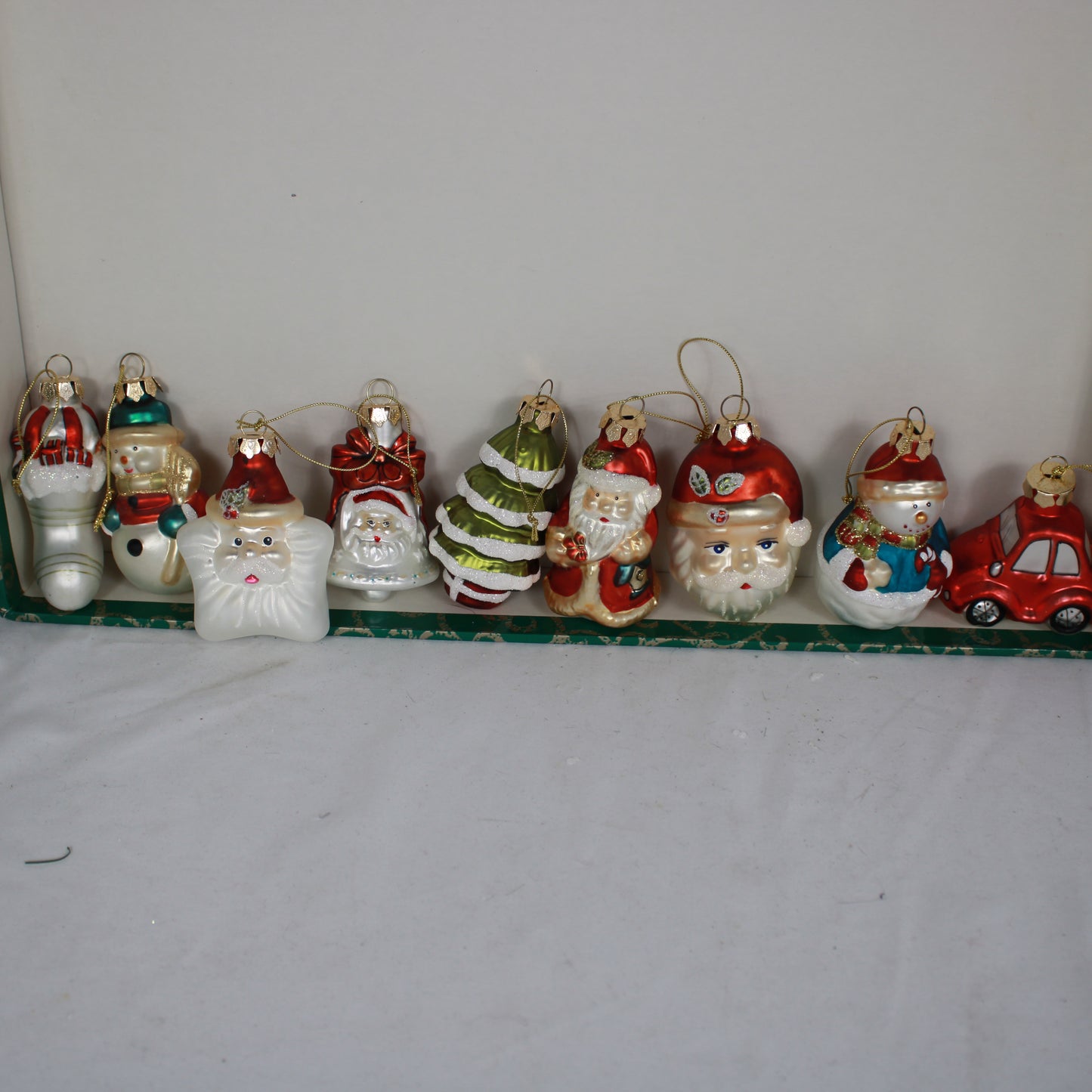 Vintage Christmas in a Box 112 Piece Hand Painted Keepsake Ornament Set