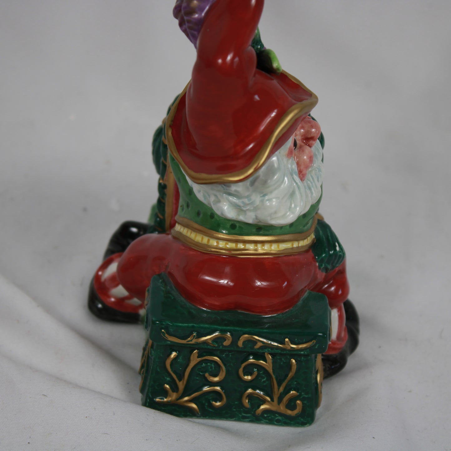 Fitz & Floyd 2003 Christmas Court Santa Ceramic Bell Figurine