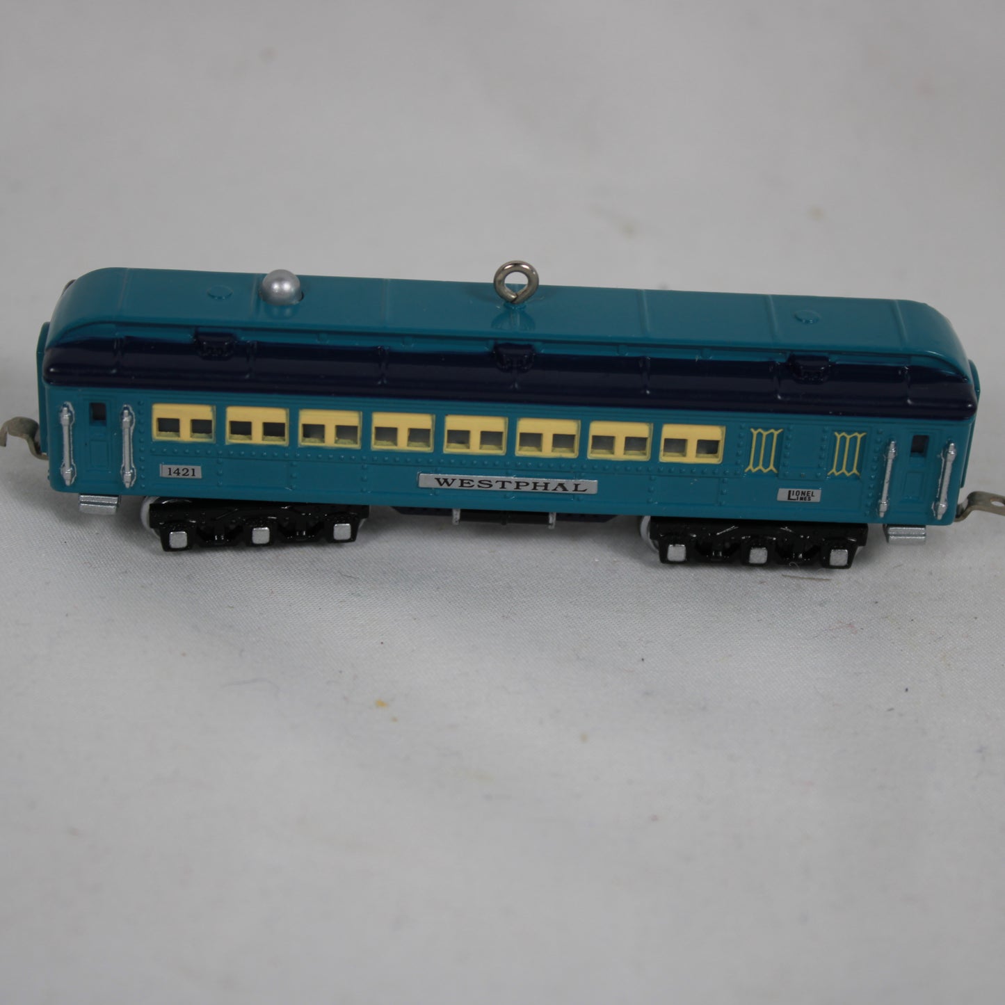 2002 Hallmark Keepsake Lionel Blue Comet Passenger Car Christmas Ornament
