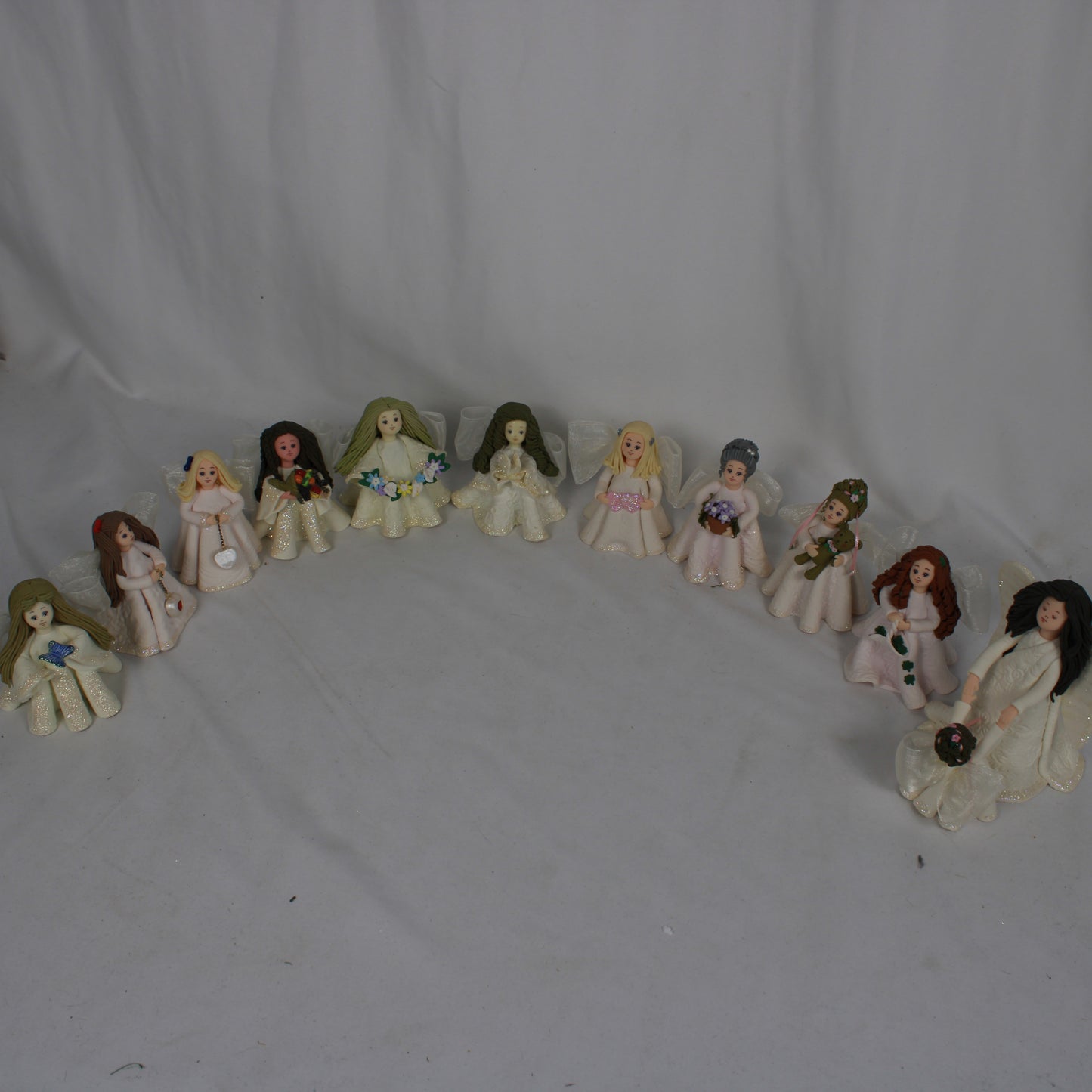 Kneadal Angels Handcrafted Polymer Clay Figurine Lot