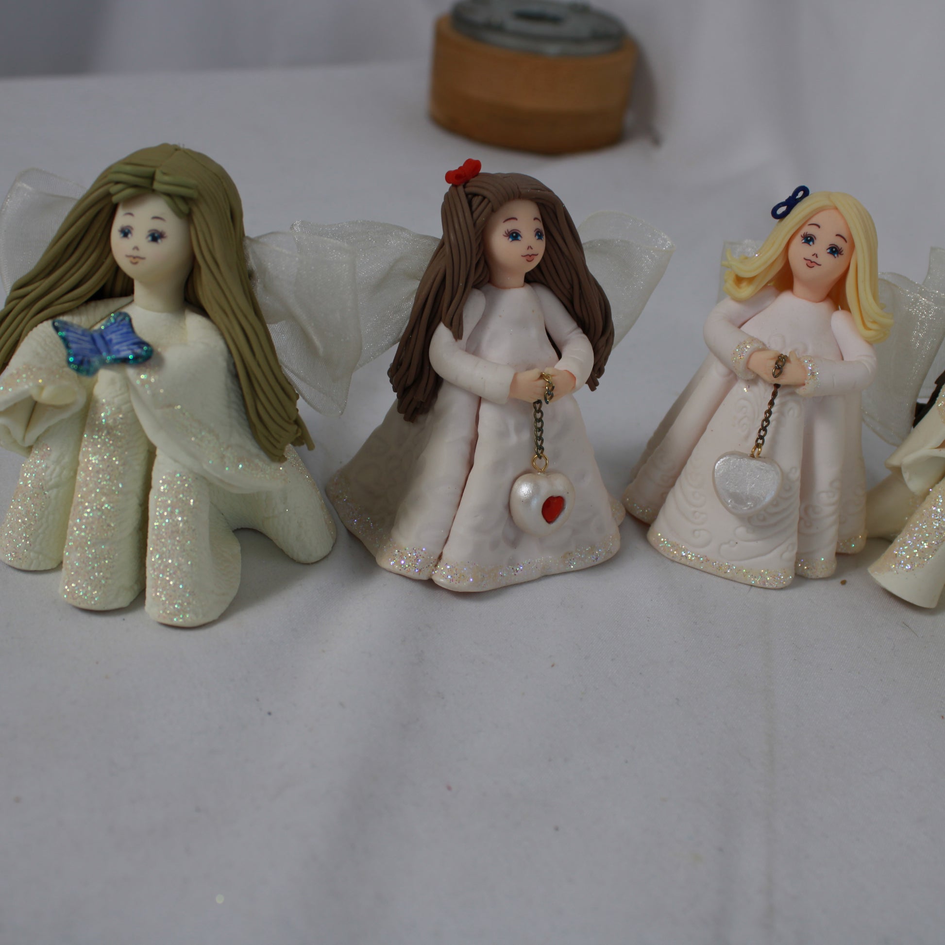 Kneadal Angels Handcrafted Polymer Clay Figurine Lot