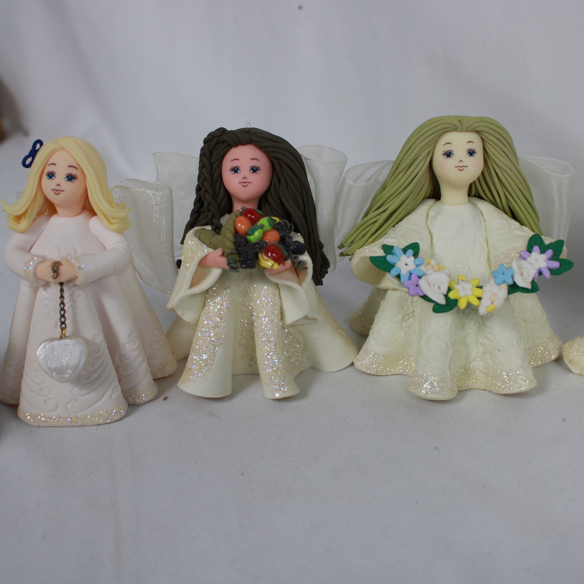 Kneadal Angels Handcrafted Polymer Clay Figurine Lot