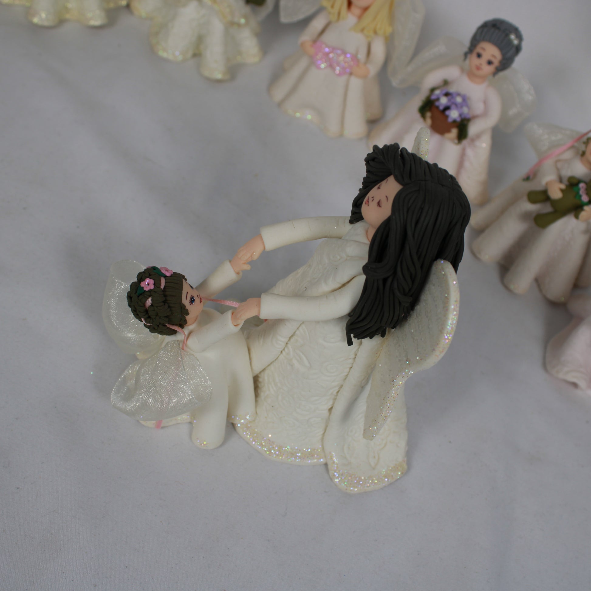 Kneadal Angels Handcrafted Polymer Clay Figurine Lot