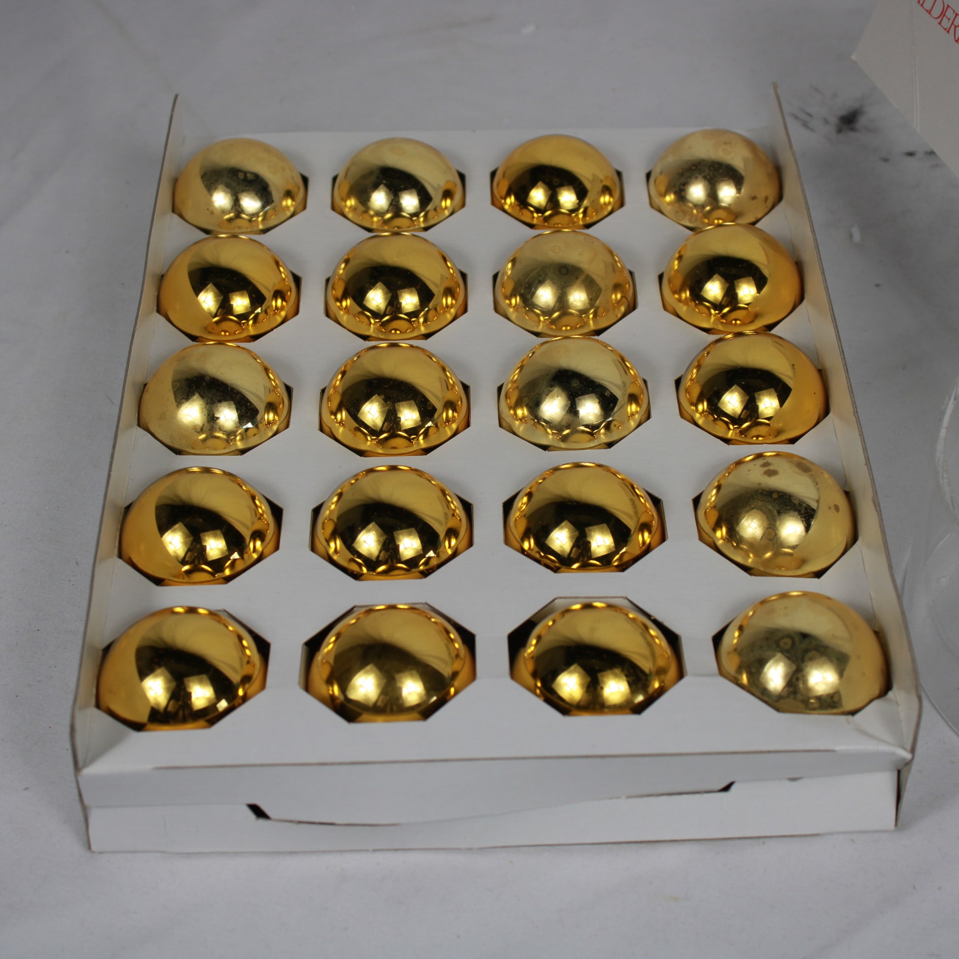 Alderbrook Doubl-Glo Gold Christmas Tree Ornament Balls