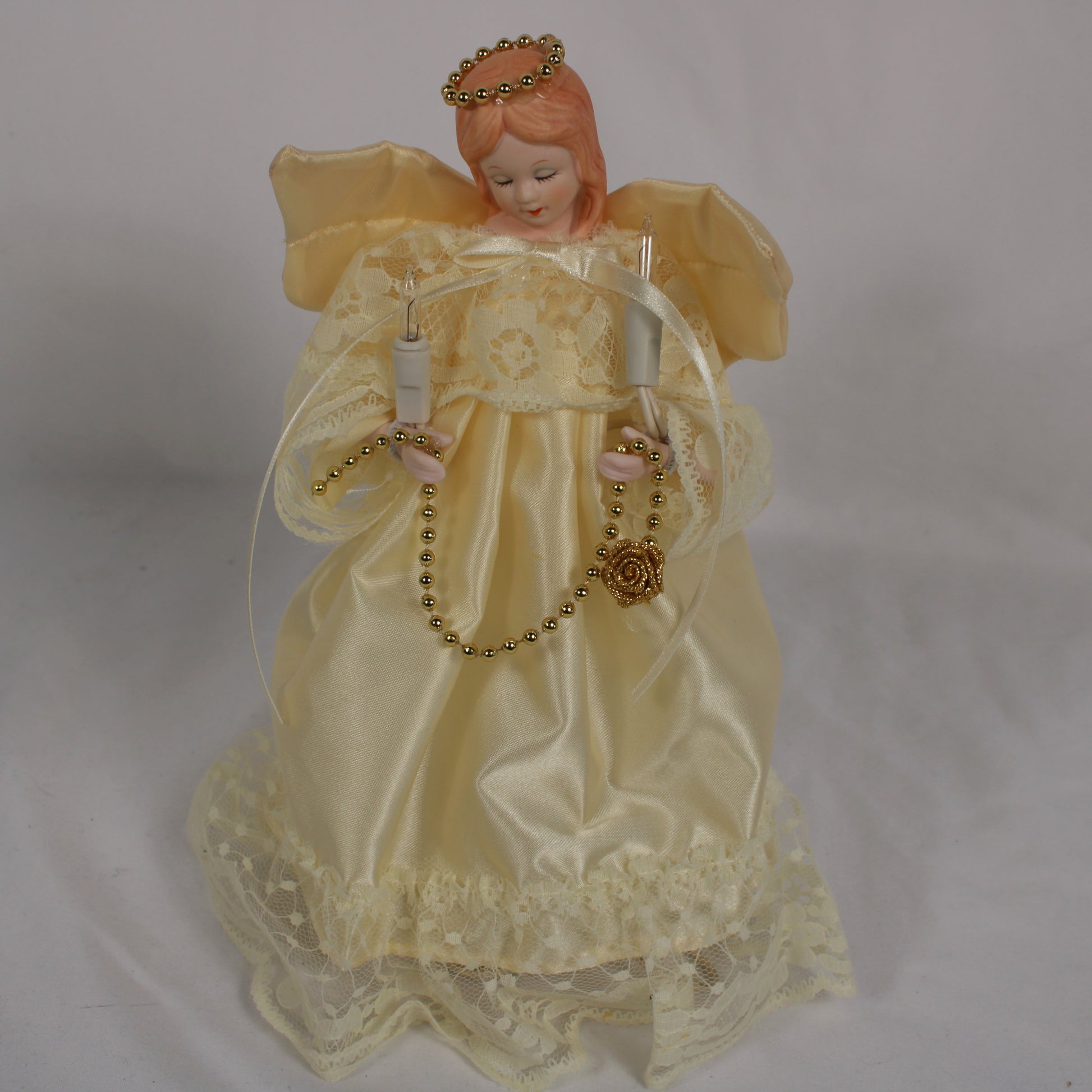 Alderbrook Vintage 1980s Lighted Christmas Angel Tree Topper
