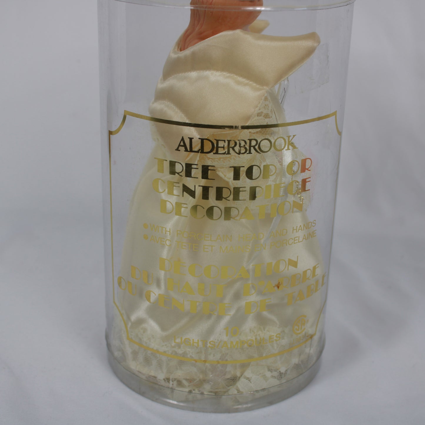 Alderbrook Vintage 1980s Lighted Christmas Angel Tree Topper