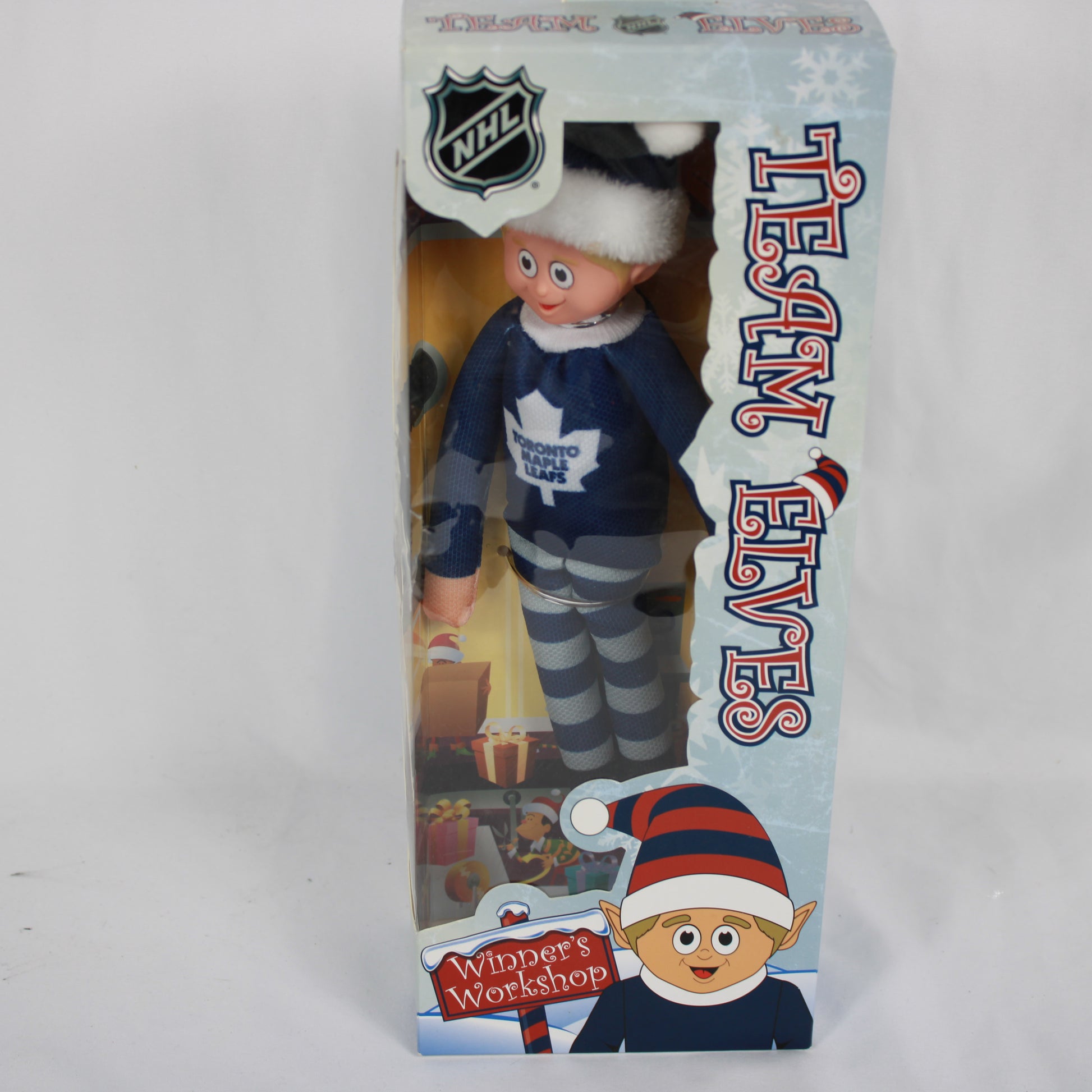 NHL Team Elves Winner's Workshop Toronto Maple Leafs Plush Holiday Doll