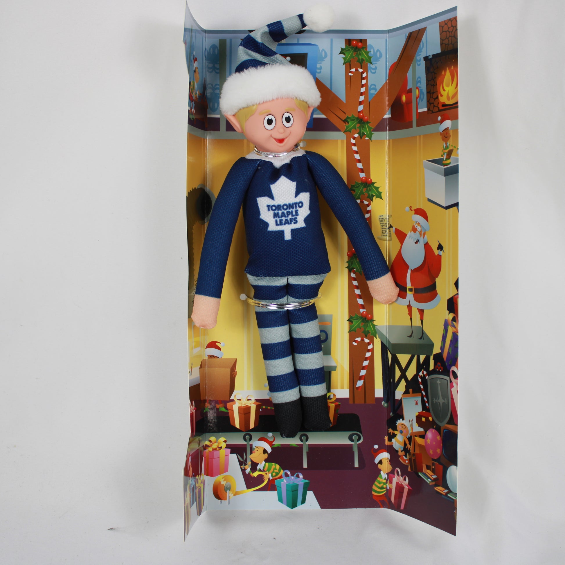 NHL Team Elves Winner's Workshop Toronto Maple Leafs Plush Holiday Doll