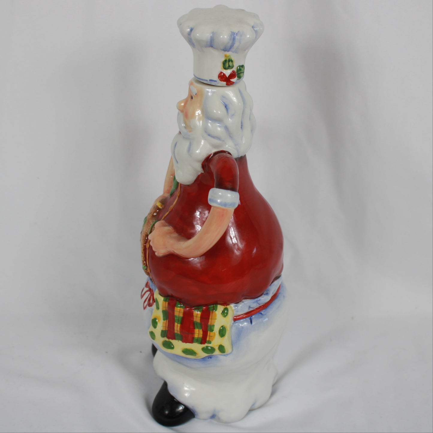 Ceramic Chef Santa Decanter Bottle