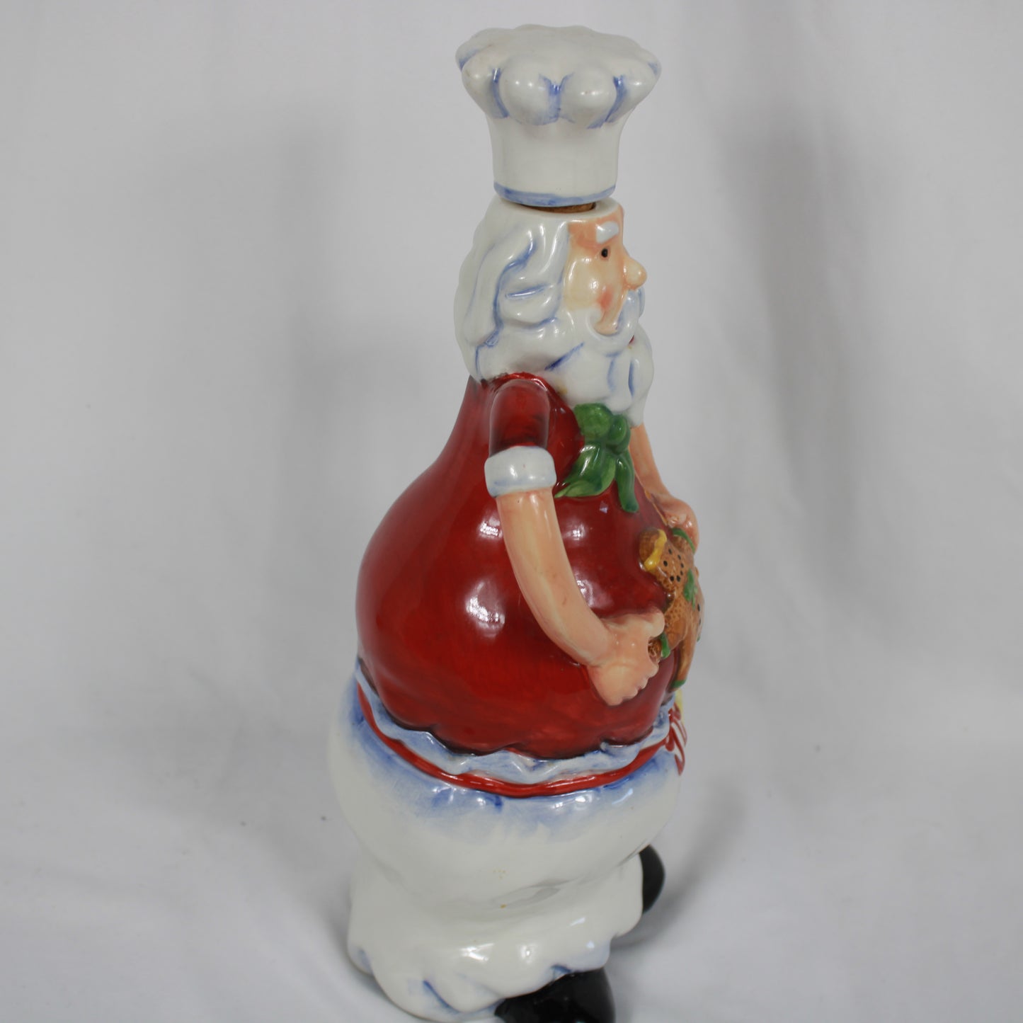 Ceramic Chef Santa Decanter Bottle