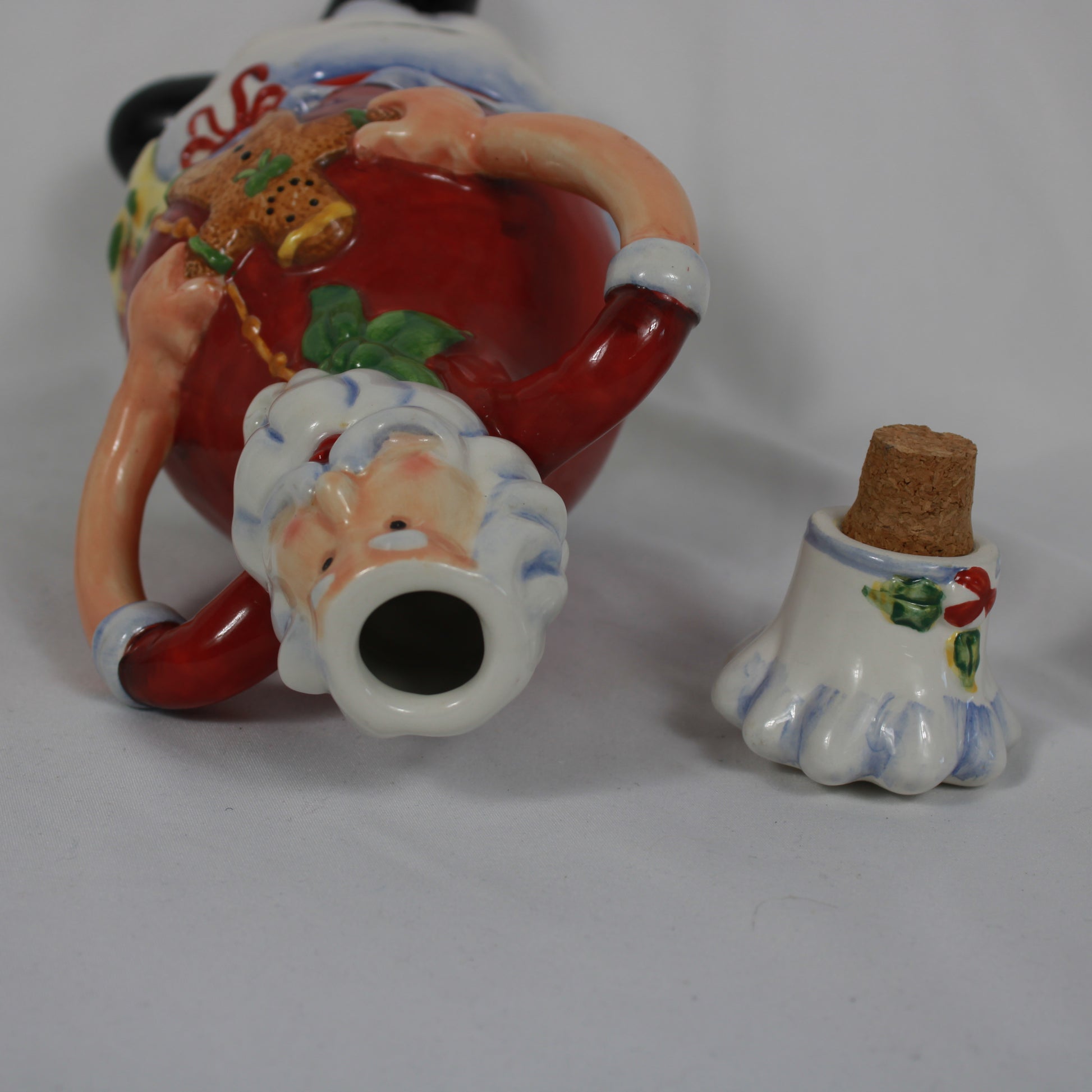 Ceramic Chef Santa Decanter Bottle