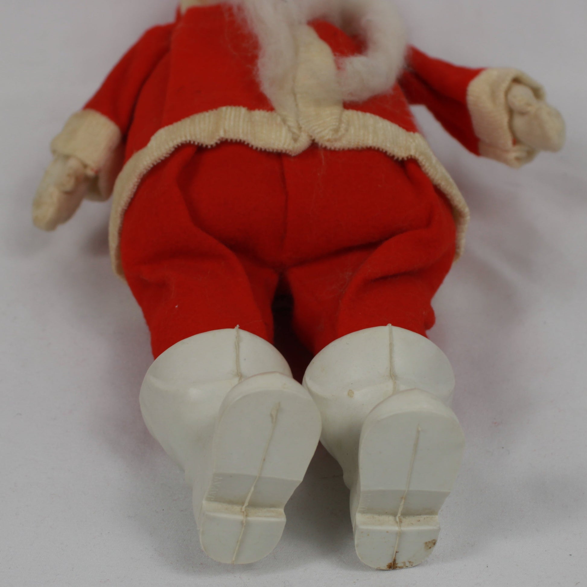Vintage Mid-Century Celluloid Face Santa Claus Doll