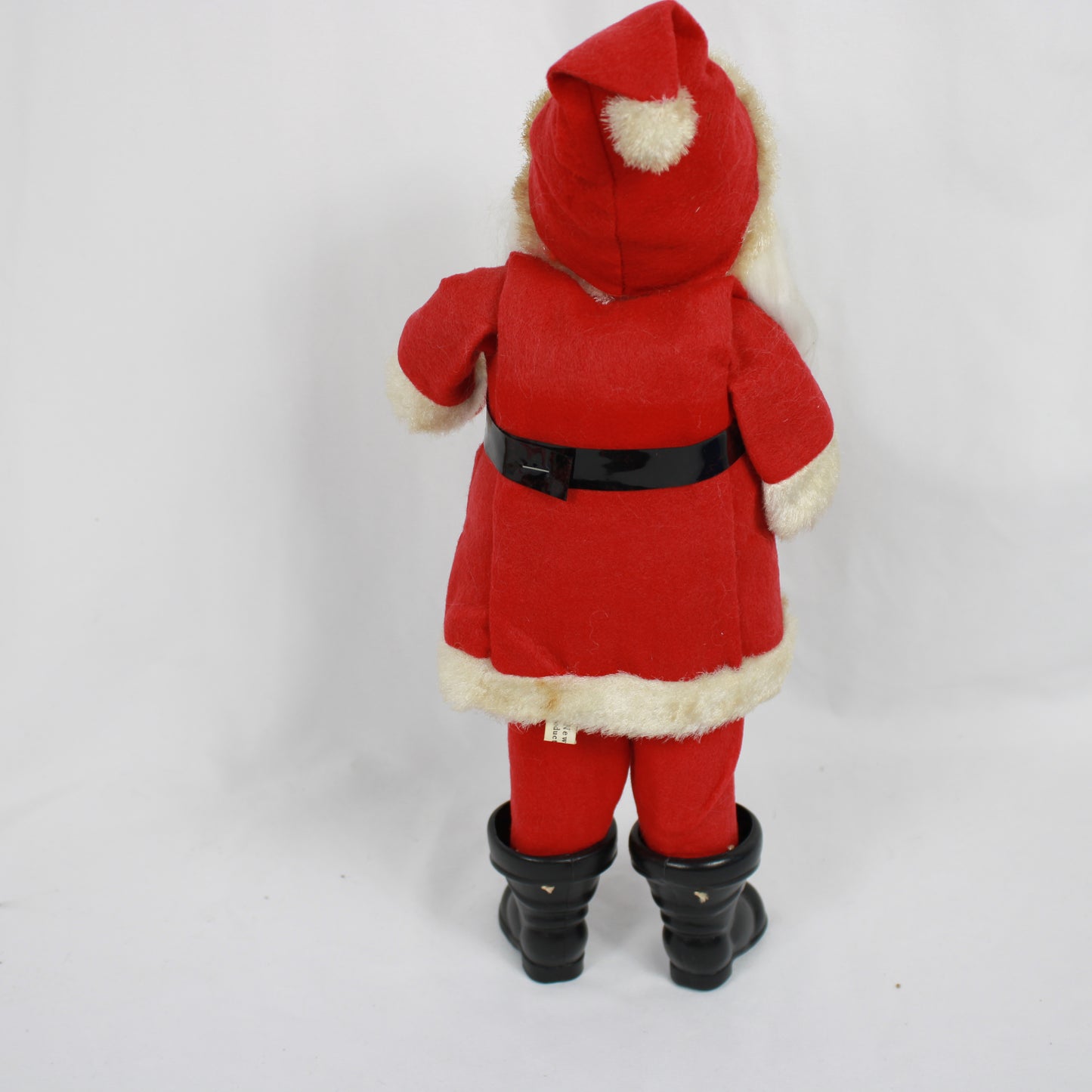 Vintage Mid-Century Standing Santa Claus Doll with Rubber Face