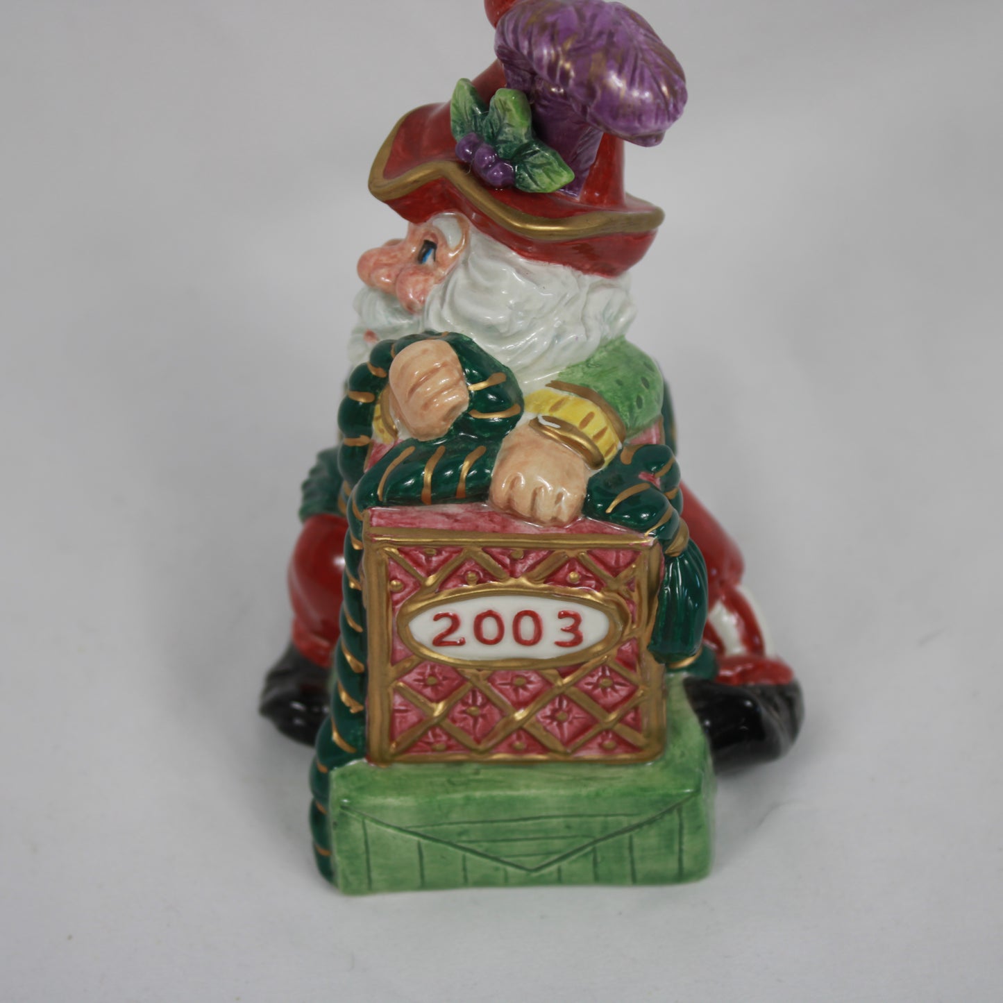 Fitz and Floyd 2003 Christmas Court Annual Santa Bell 10th Edition
