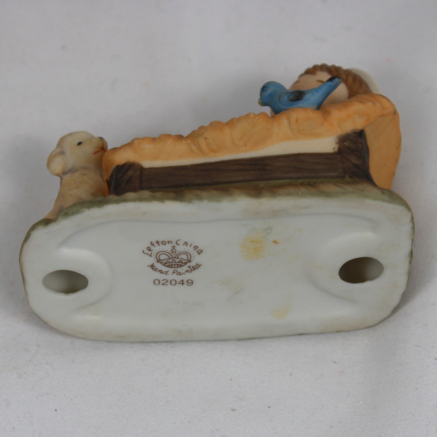 Vintage 1986 Lefton China Hand Painted Nativity Pieces #02049 Set of 3