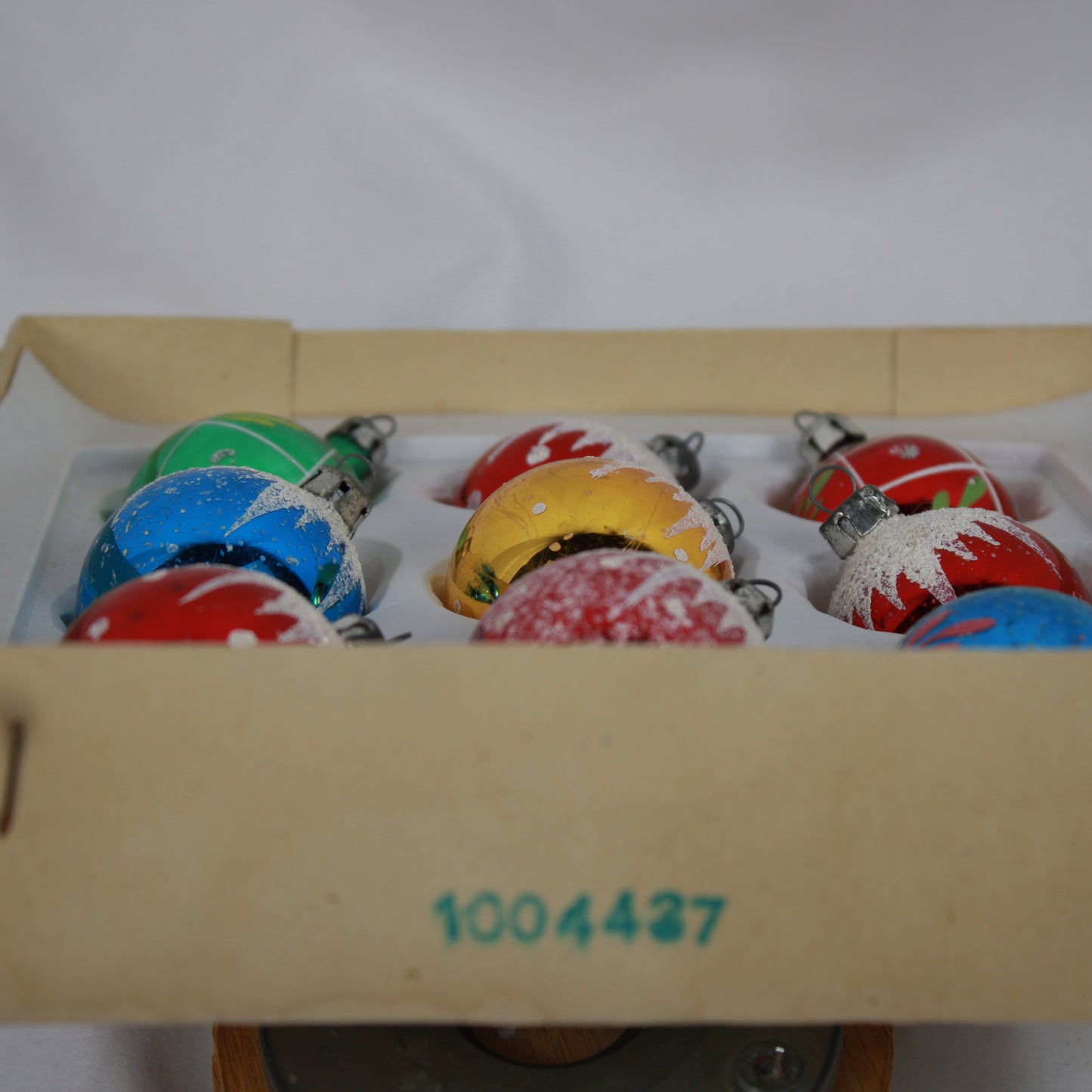 Vintage Woolcrest Woolco Glass Christmas Tree Ornaments Made in Poland - Set of 9 (Lot 1)