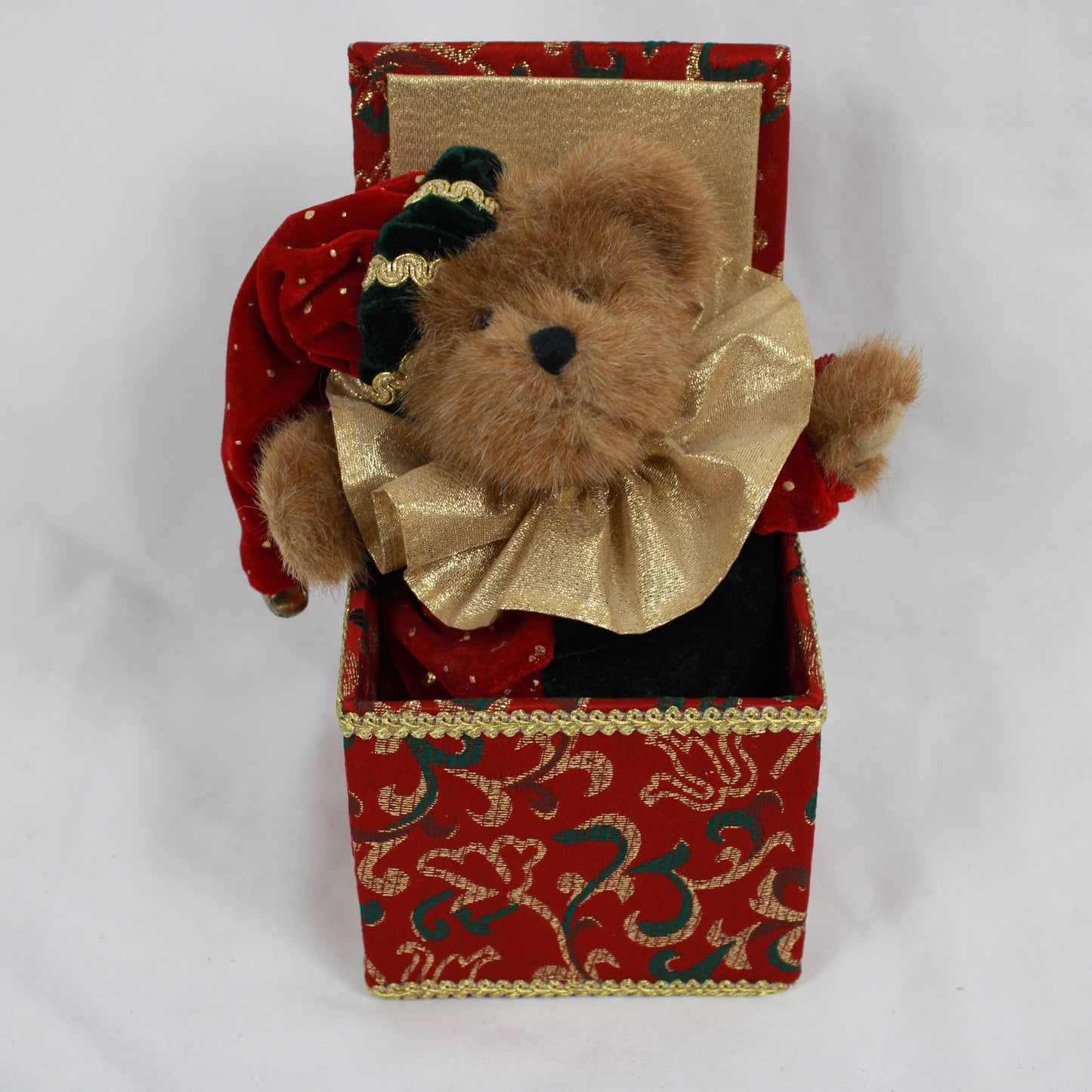 Vintage Boyds Bears Christmas Musical Jack-in-the-Box Bear #50007 Clair De Lune