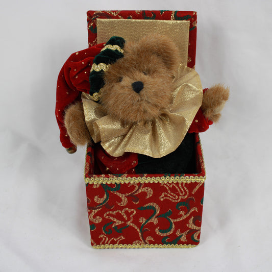 Vintage Boyds Bears Christmas Musical Jack-in-the-Box Bear #50007 Clair De Lune