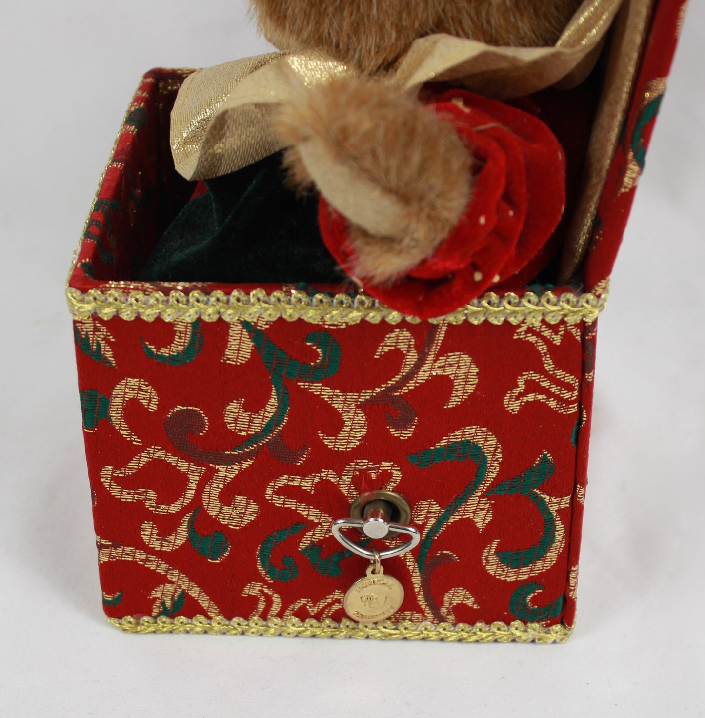 Vintage Boyds Bears Christmas Musical Jack-in-the-Box Bear #50007 Clair De Lune