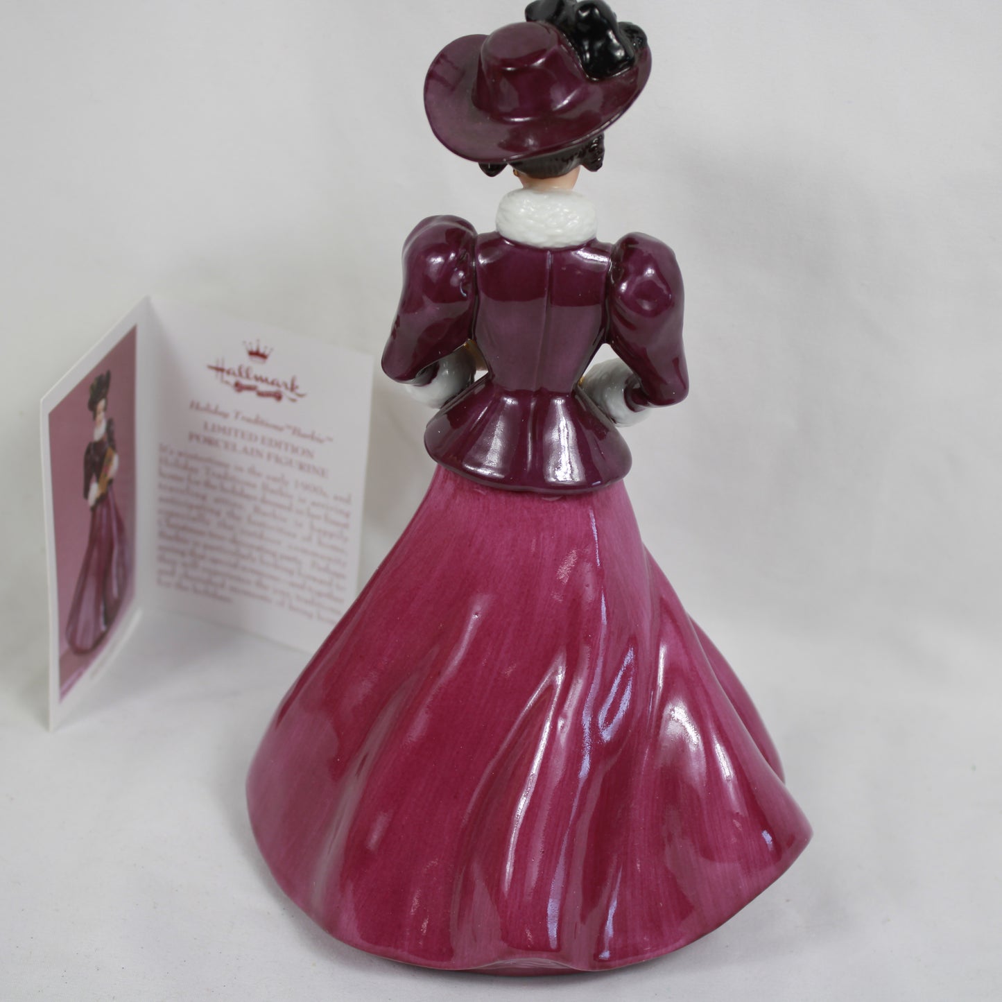 1997 Hallmark Holiday Traditions Barbie Limited Edition Porcelain Figurine Serial Number 24188