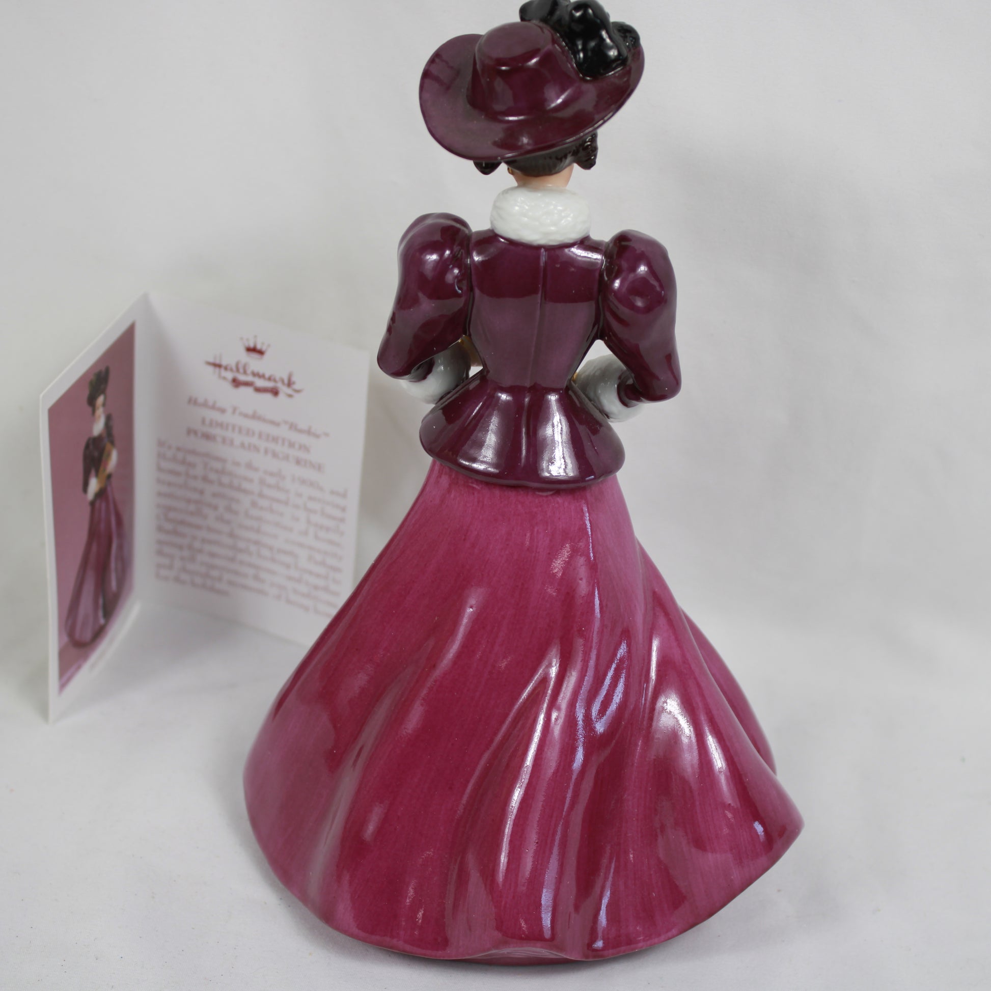1997 Hallmark Holiday Traditions Barbie Limited Edition Porcelain Figurine Serial Number 24188