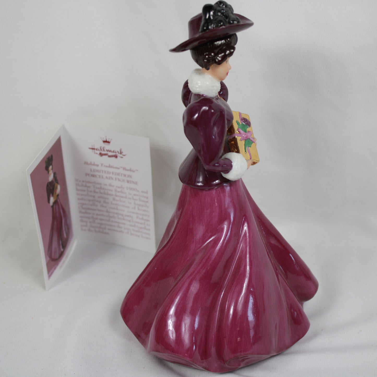 1997 Hallmark Holiday Traditions Barbie Limited Edition Porcelain Figurine Serial Number 24188