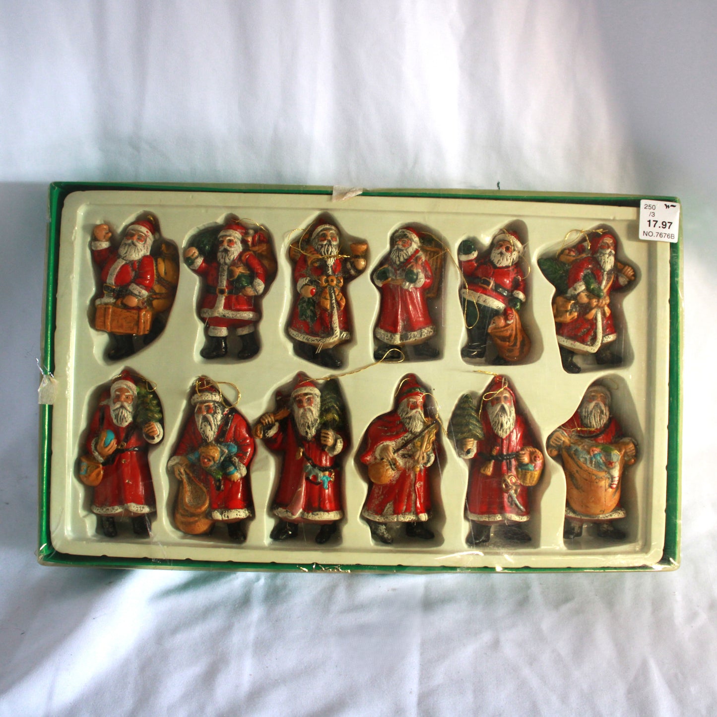 Woolworth Canada Old World Santa Christmas Ornaments - Set of 12