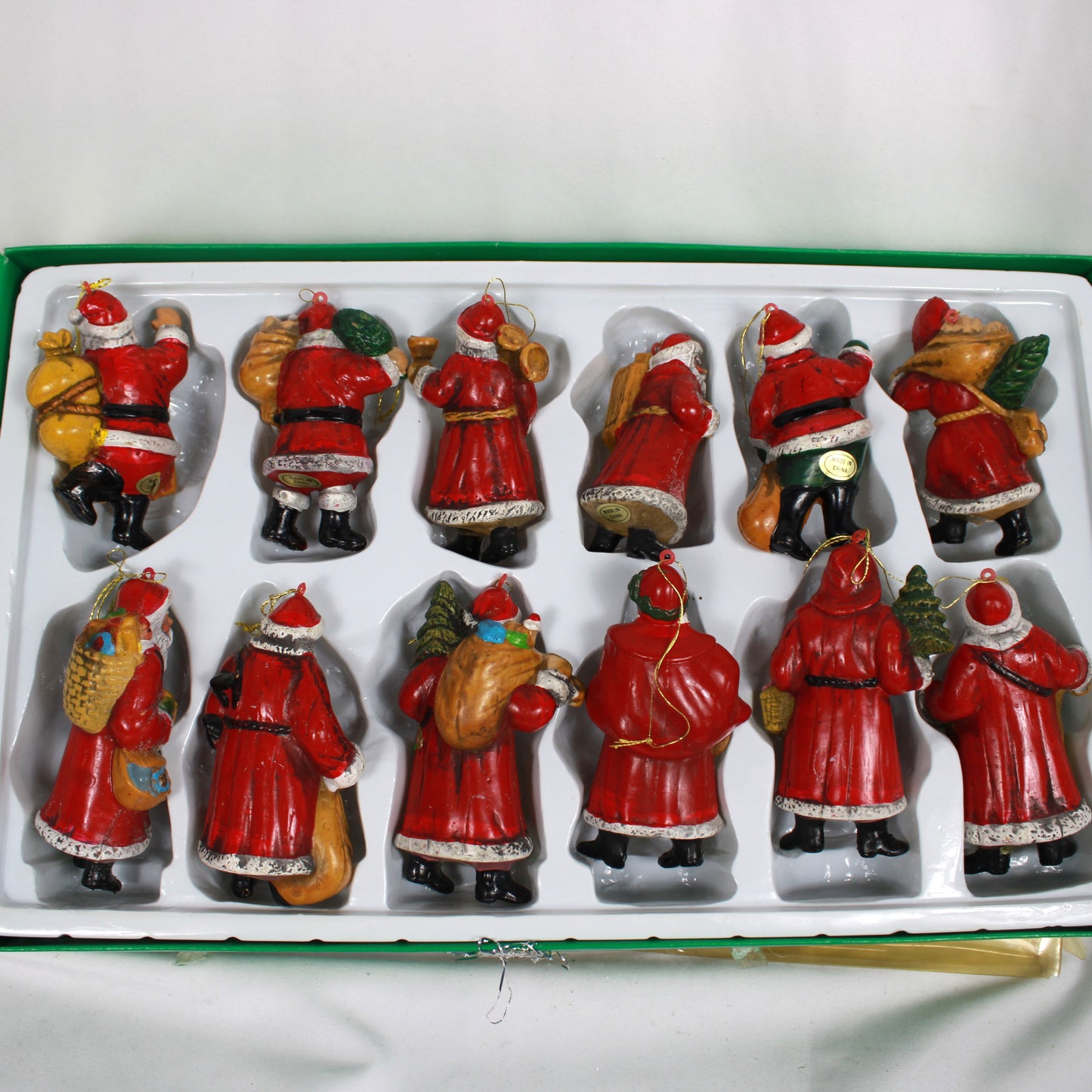 Woolworth Canada Old World Santa Christmas Ornaments - Set of 12