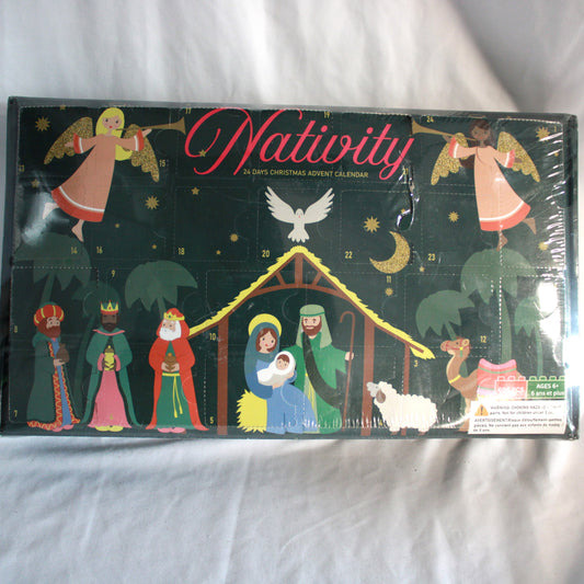 Kitmiido 24 Days Christmas Nativity Advent Calendar building block set, 696 pieces - New in Box