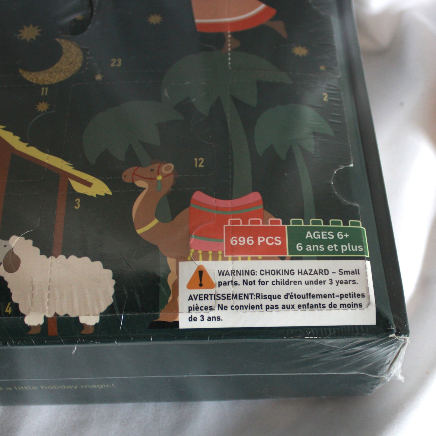 Kitmiido 24 Days Christmas Nativity Advent Calendar building block set, 696 pieces - New in Box