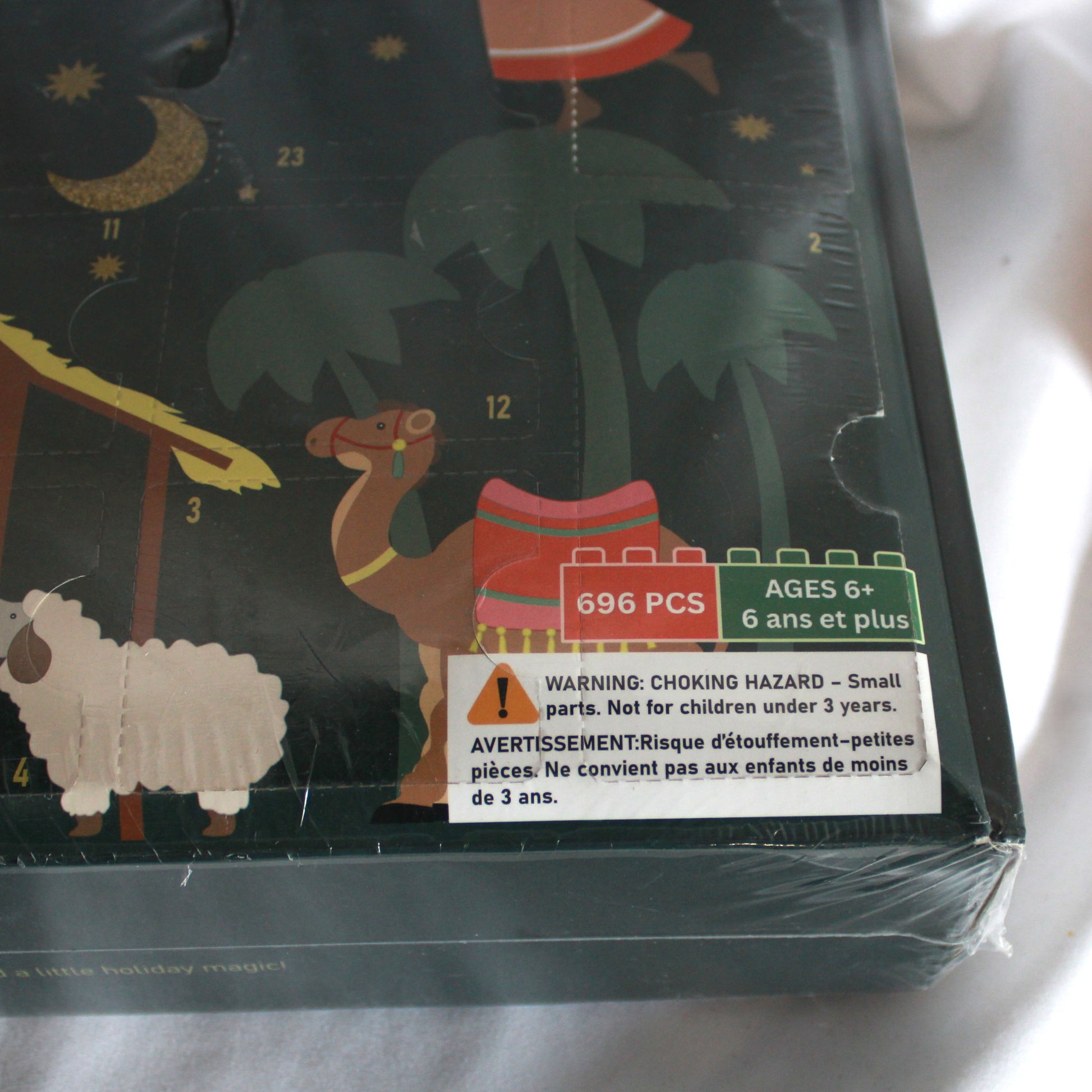 Kitmiido 24 Days Christmas Nativity Advent Calendar building block set, 696 pieces - New in Box