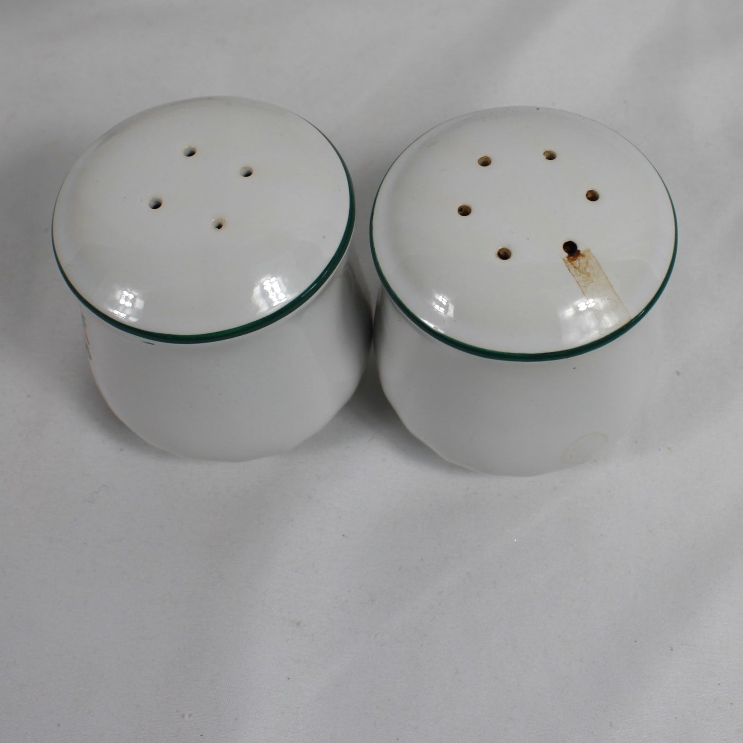 Corelle Coordinates Ivy and Ribbon Stoneware Cream Sugar and Salt Pepper Shaker Set