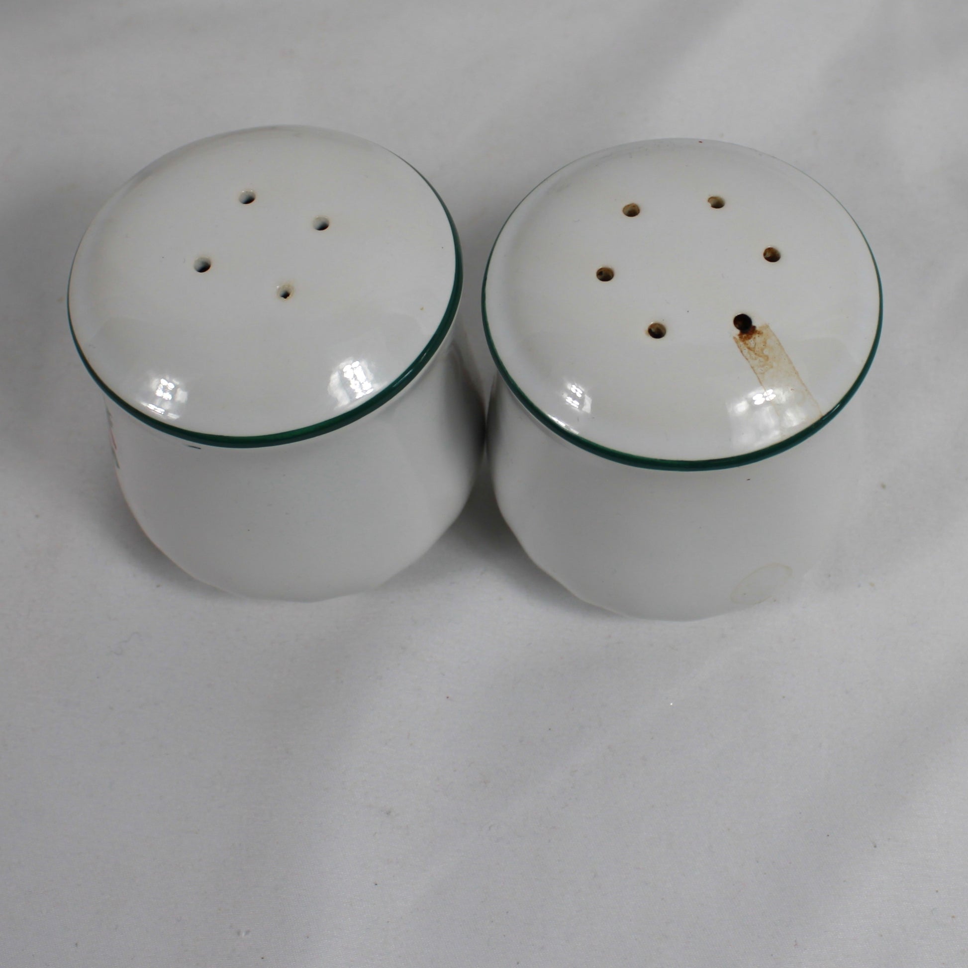 Corelle Coordinates Ivy and Ribbon Stoneware Cream Sugar and Salt Pepper Shaker Set