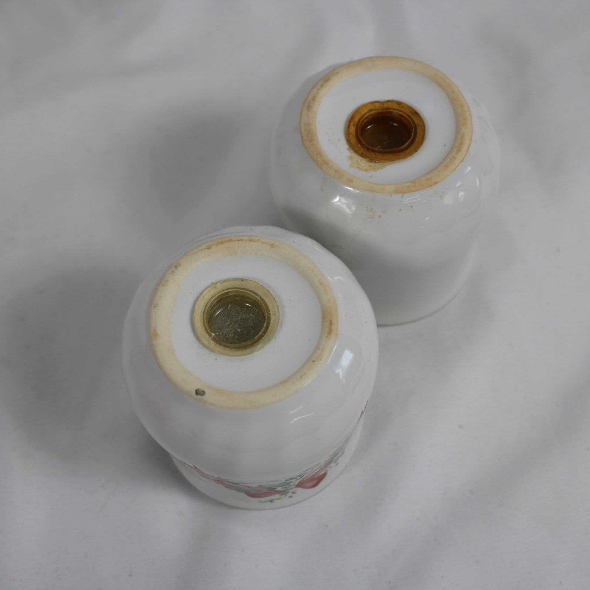 Corelle Coordinates Ivy and Ribbon Stoneware Cream Sugar and Salt Pepper Shaker Set